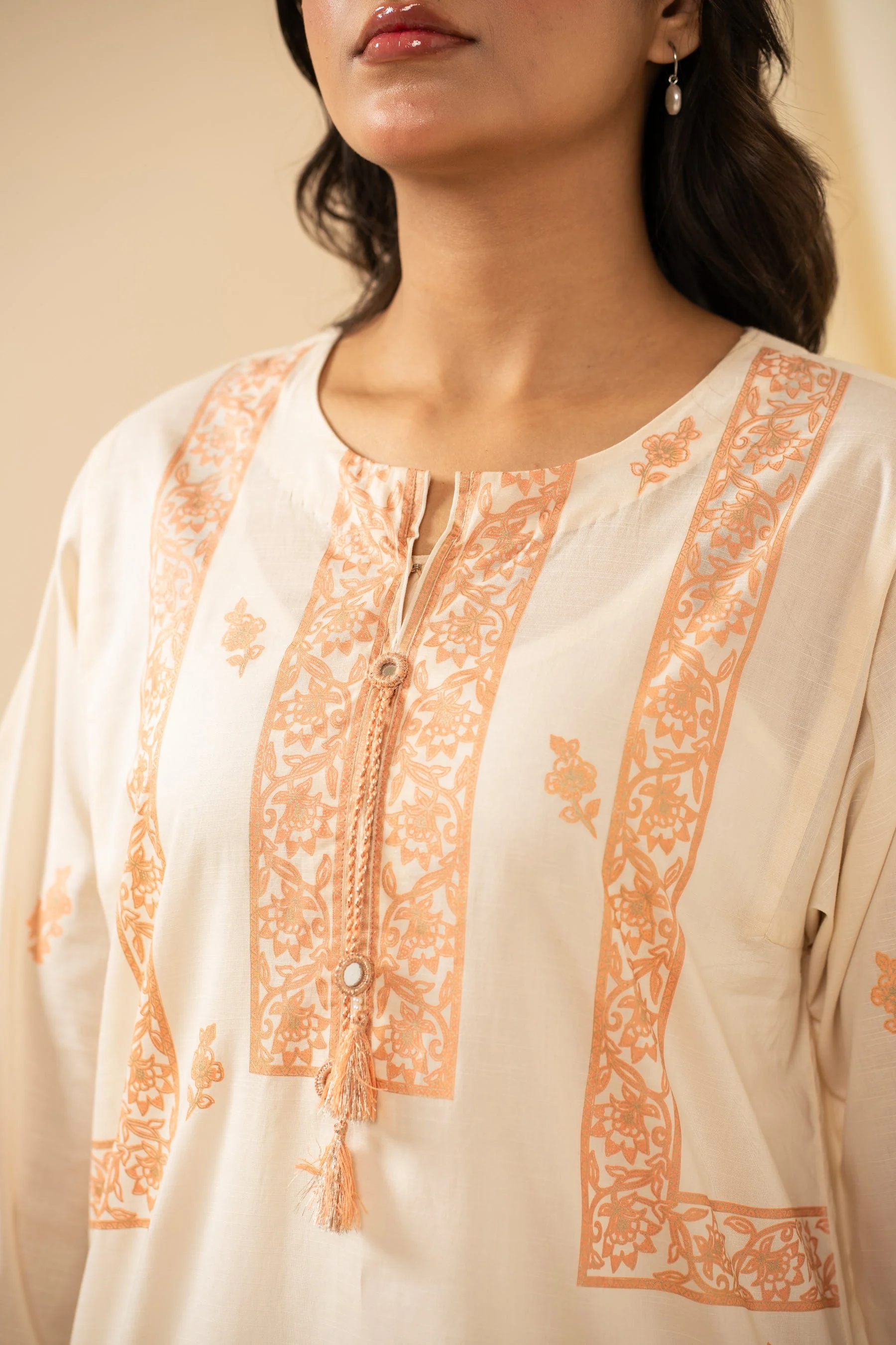 STITCHED PRINTED SLUB SUIT (FACTORY E-OUTLET) - Image 3