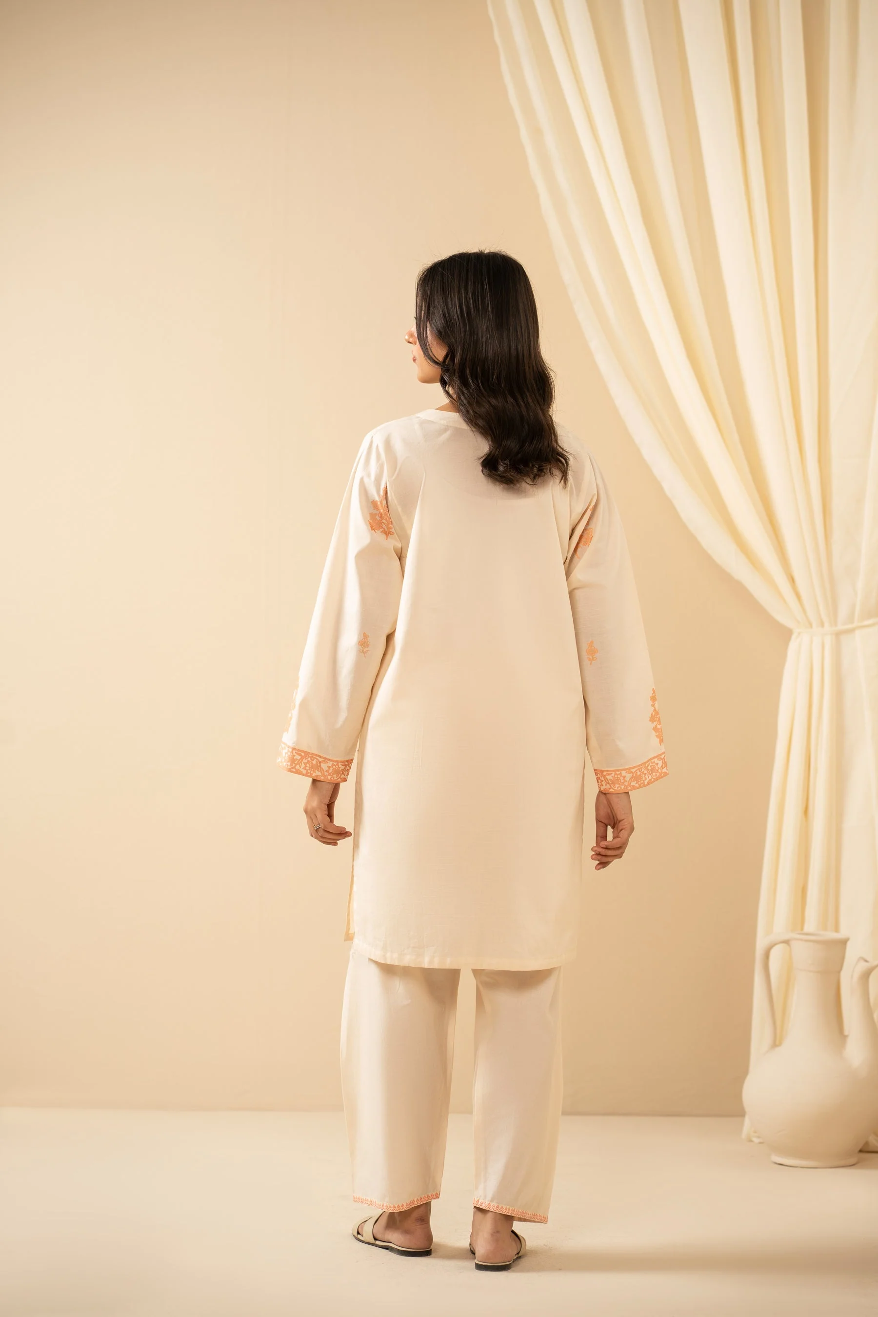 STITCHED PRINTED SLUB SUIT (FACTORY E-OUTLET) - Image 6