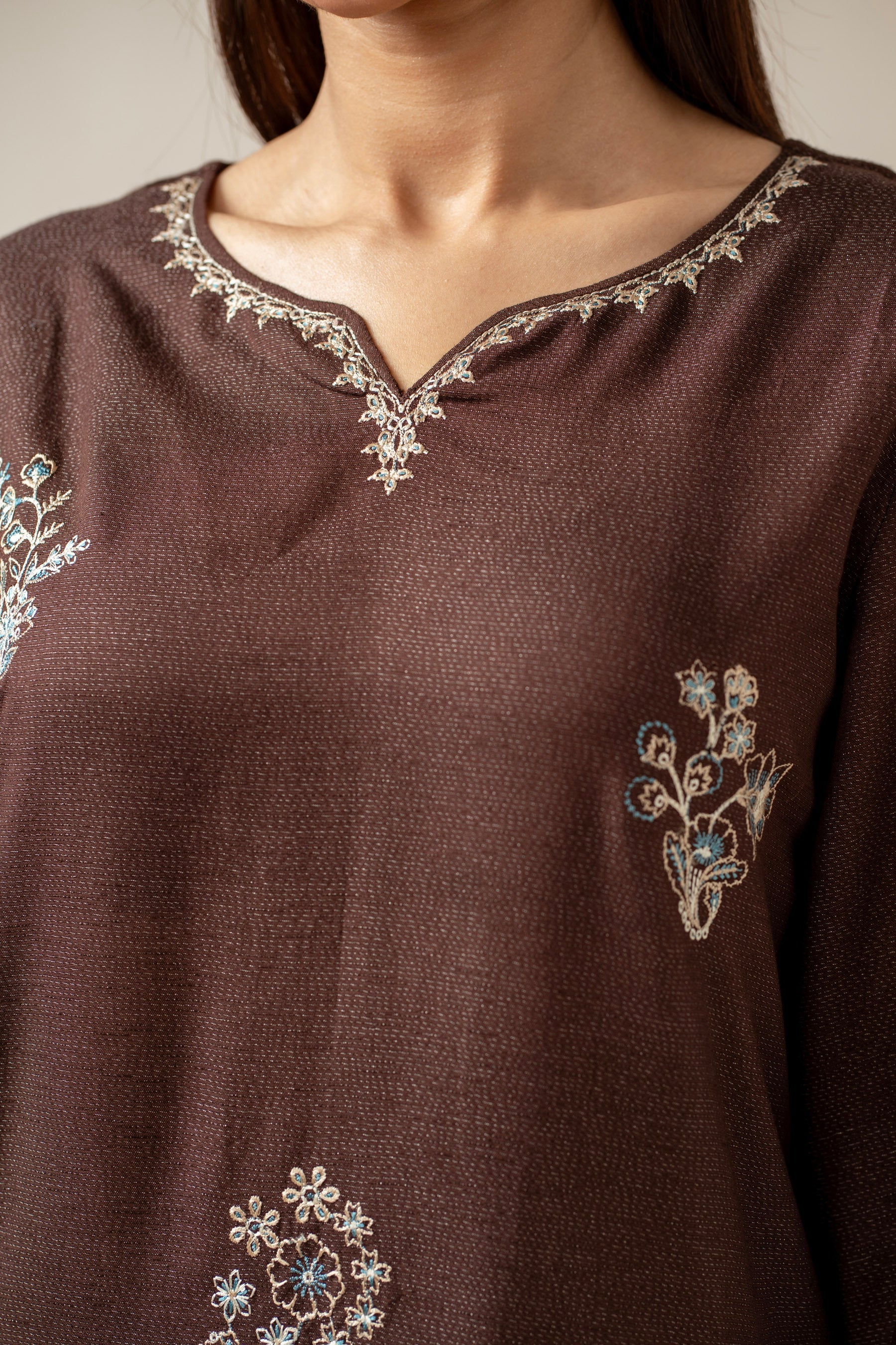 STITCHED EMBROIDERED SHIRT BOTTOM (FACTORY E-OUTLET) - Image 2