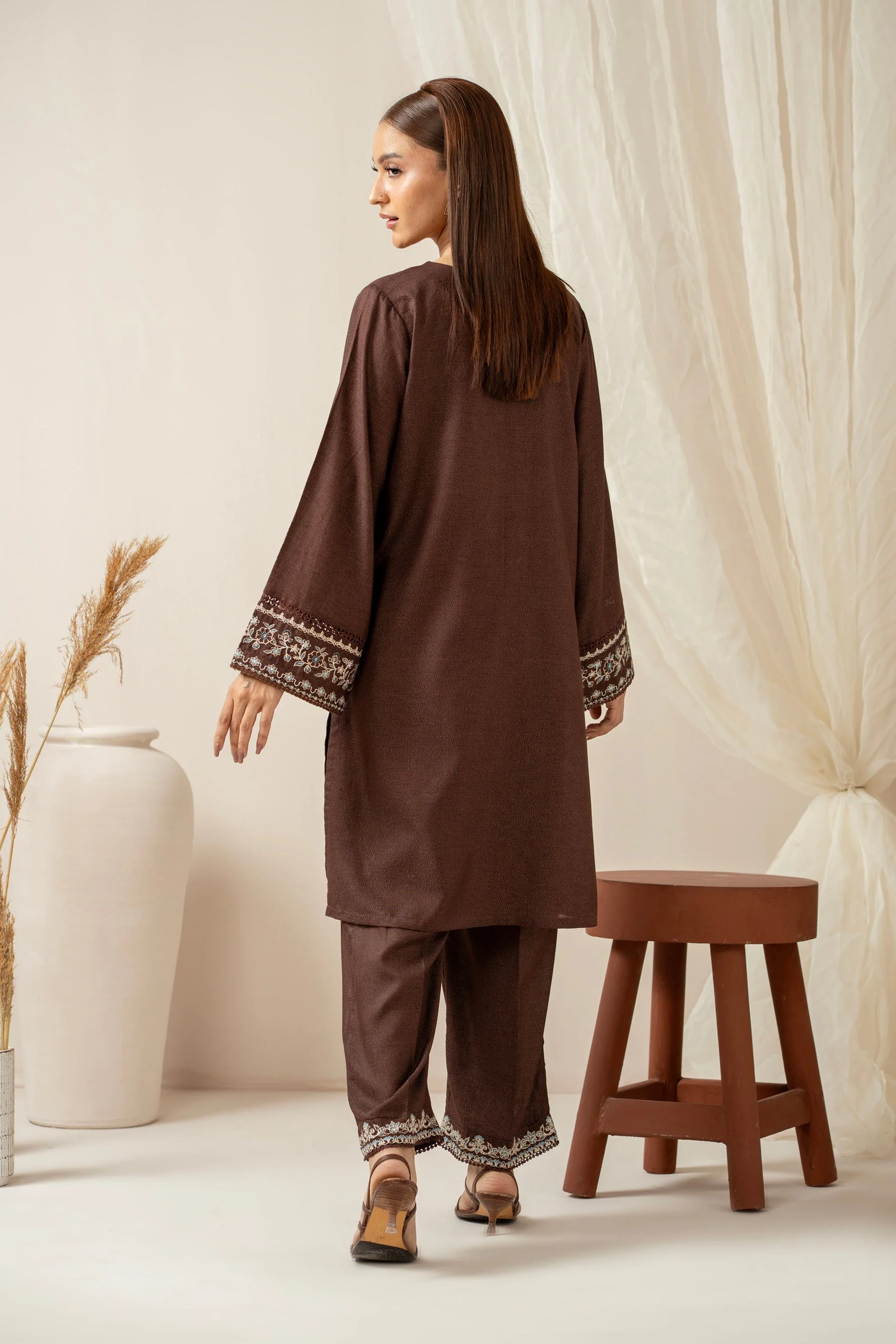 STITCHED EMBROIDERED SHIRT BOTTOM (FACTORY E-OUTLET) - Image 4