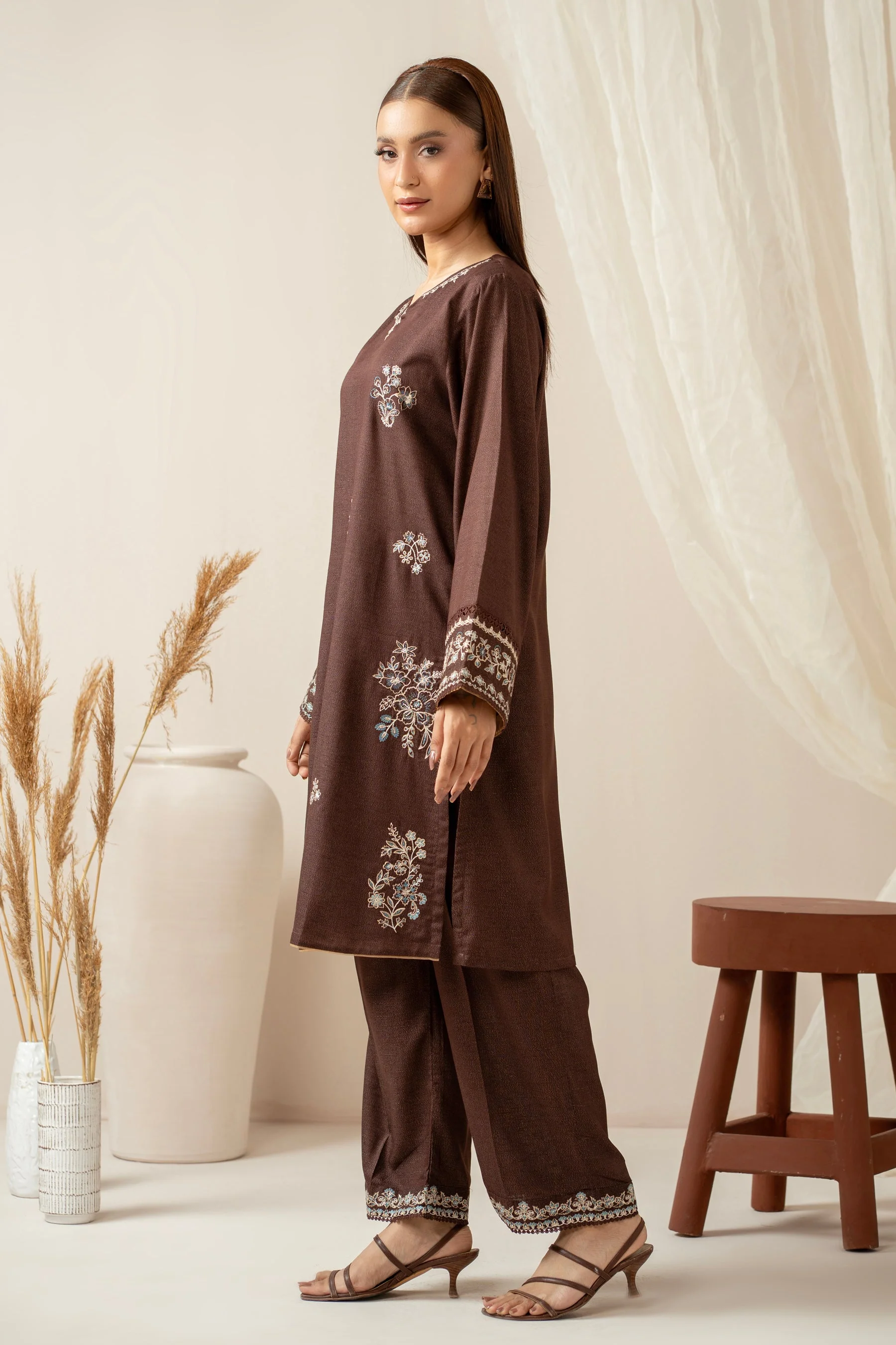 STITCHED EMBROIDERED SHIRT BOTTOM (FACTORY E-OUTLET) - Image 5