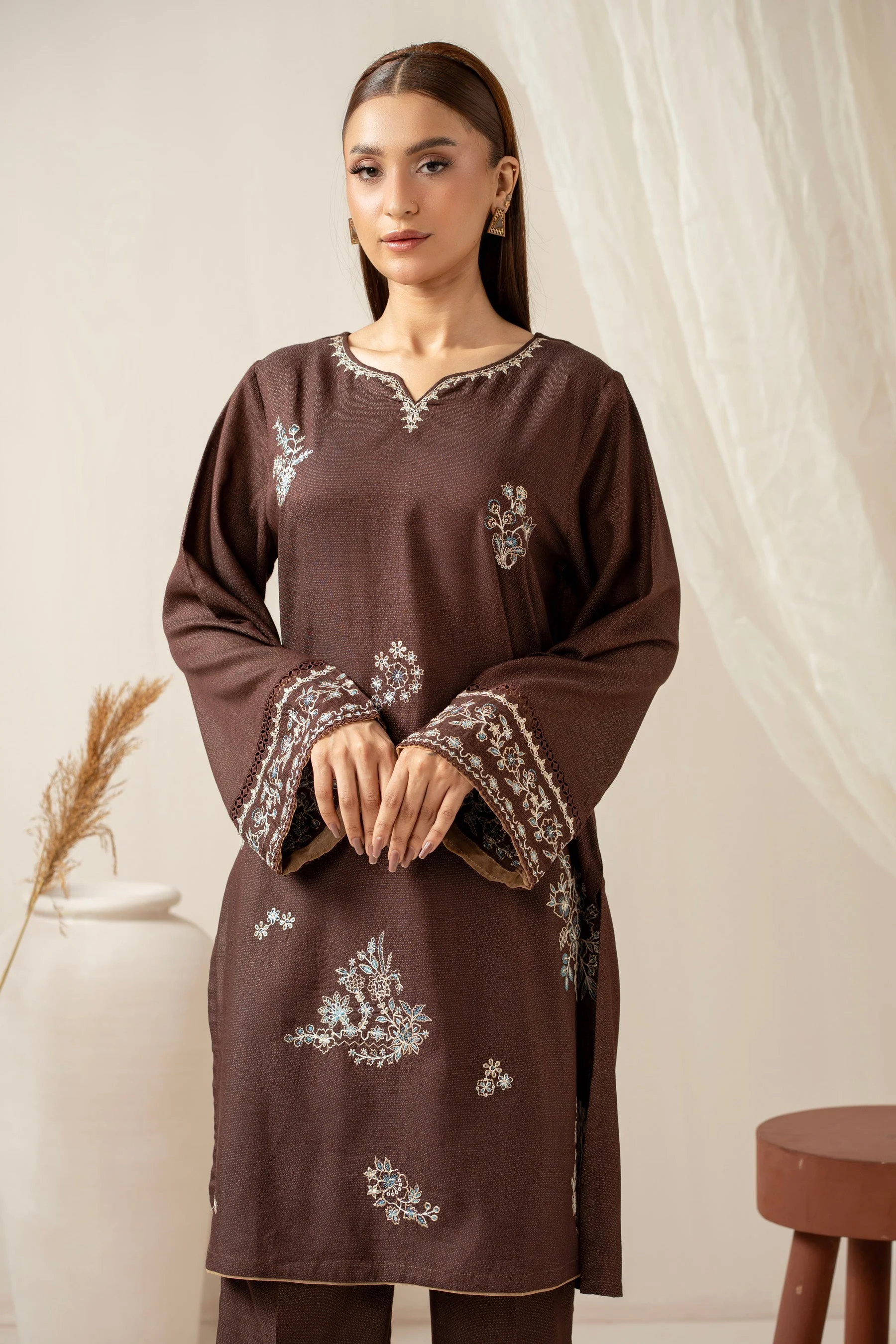 STITCHED EMBROIDERED SHIRT BOTTOM (FACTORY E-OUTLET) - Image 6