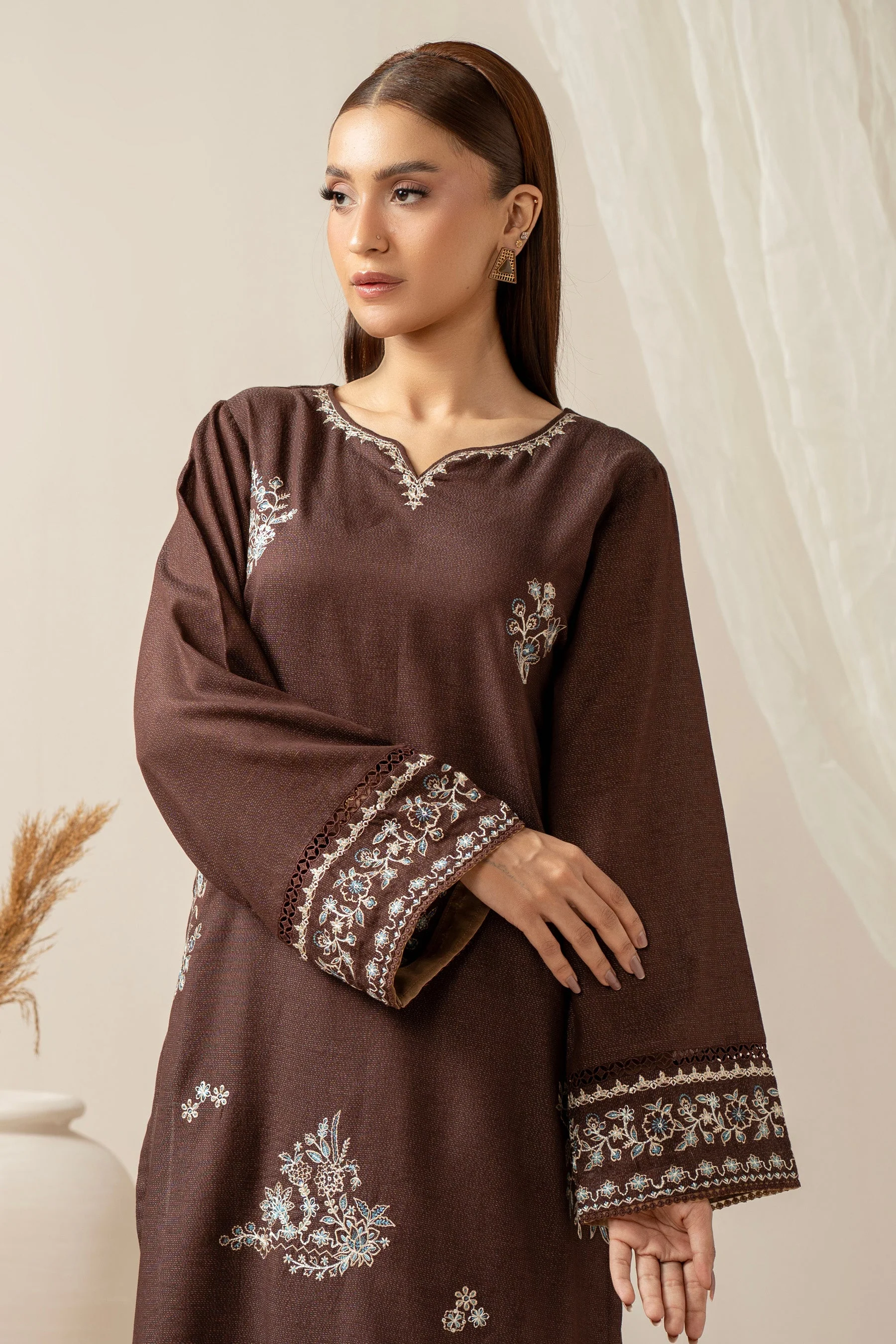 STITCHED EMBROIDERED SHIRT BOTTOM (FACTORY E-OUTLET) - Image 7
