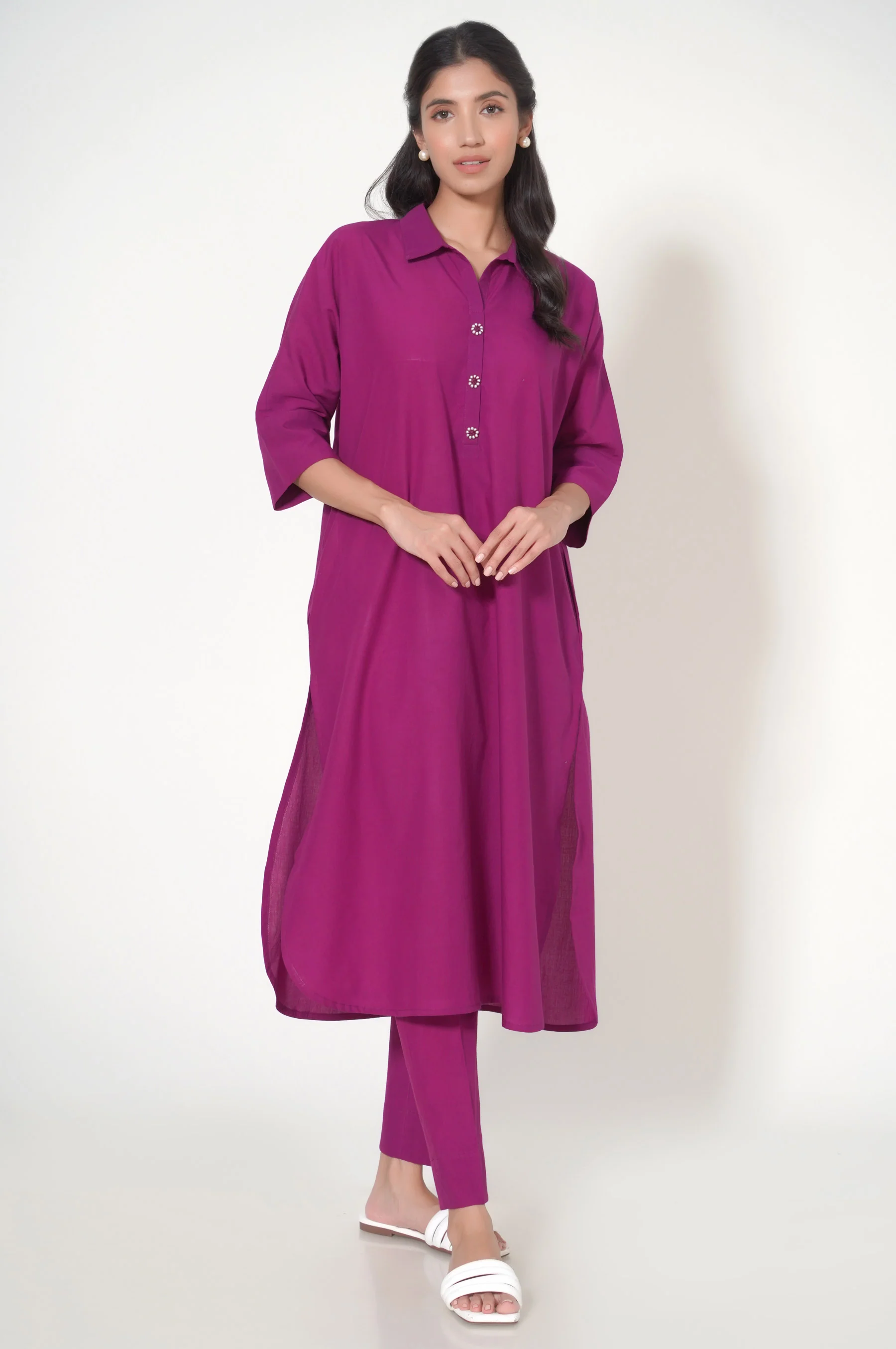 Stitched 2 Piece Tencel Stylized Suit - Image 2