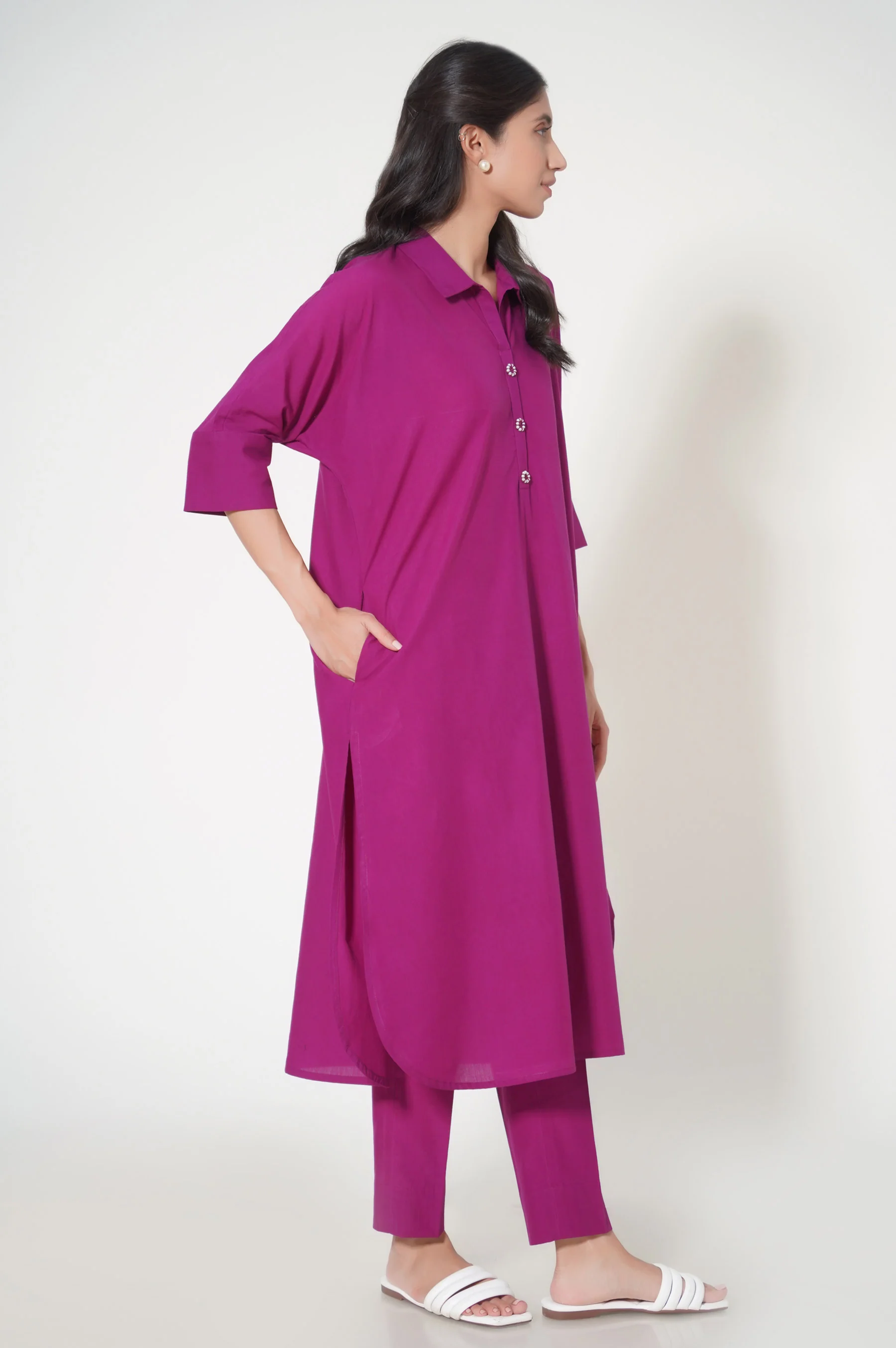 Stitched 2 Piece Tencel Stylized Suit - Image 4