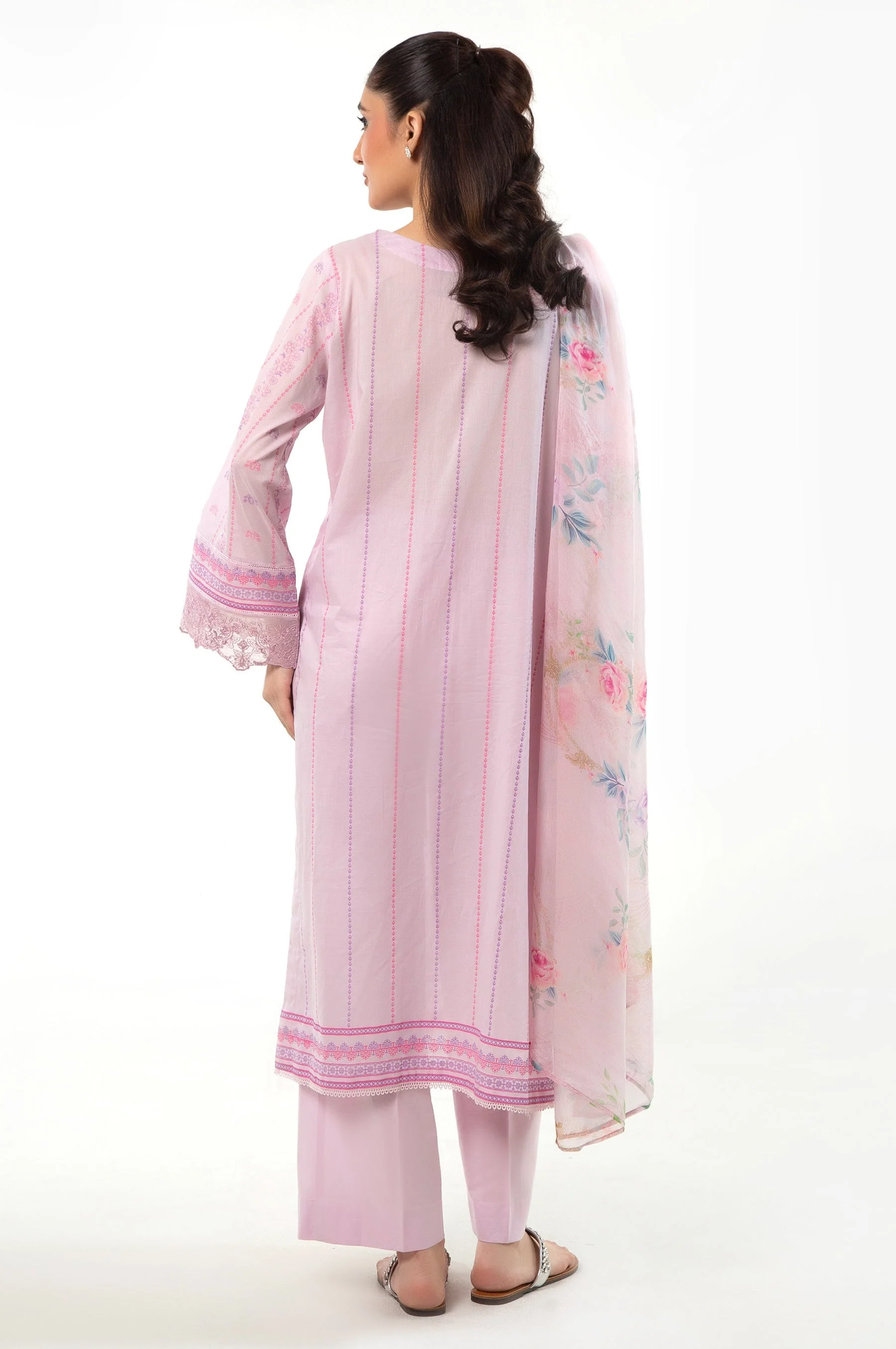 EMBROIDERED LAW STITCHED 3 PIECE SUIT (FACTORY E-OUTLET) - Image 8