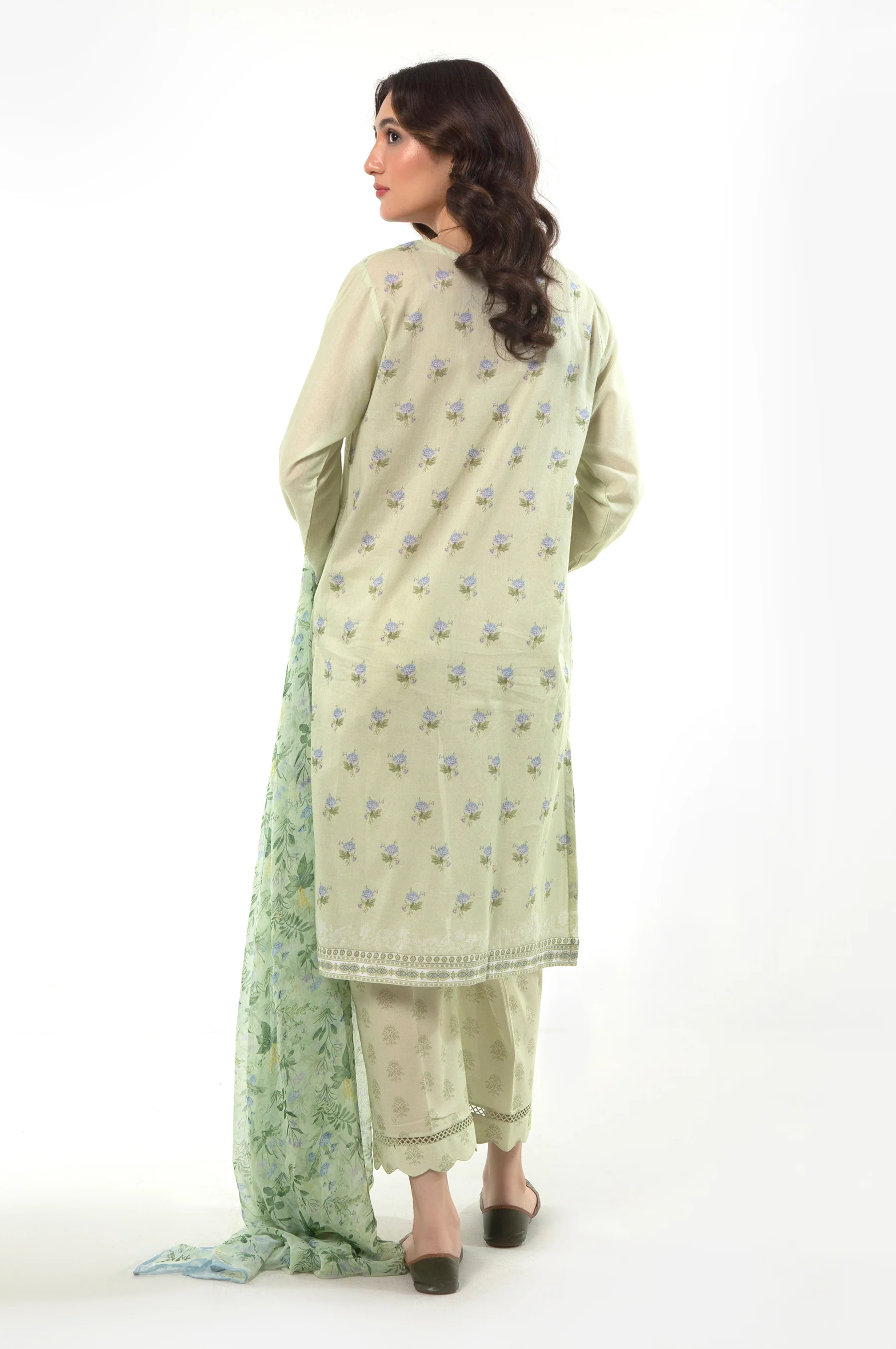 STITCHED PRINTED LAWN SUIT - Image 4