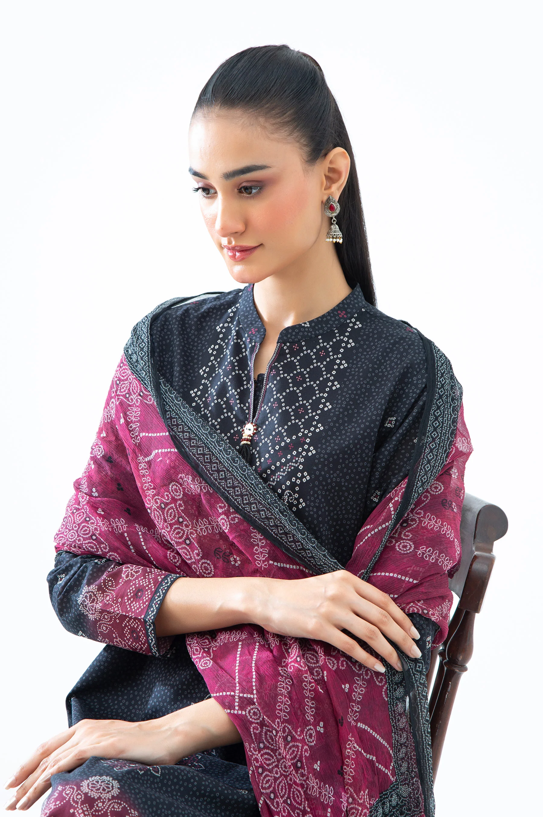 STITCHED PRINTED LAWN SUIT - Image 3