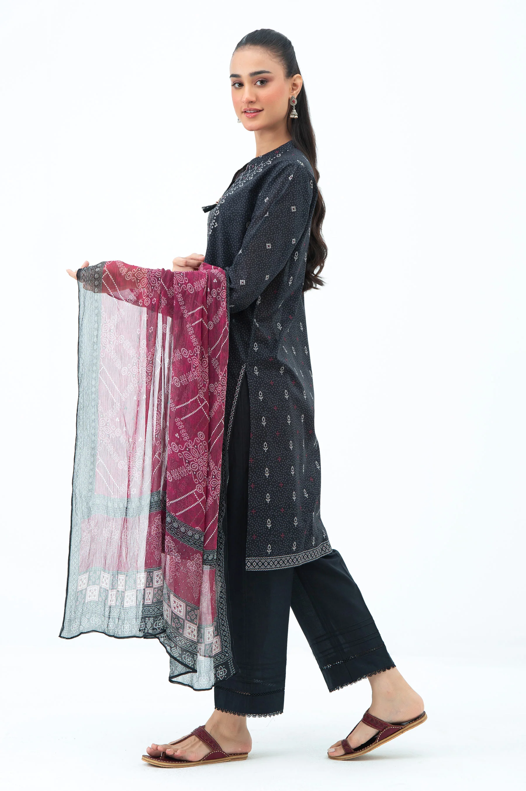 STITCHED PRINTED LAWN SUIT - Image 4