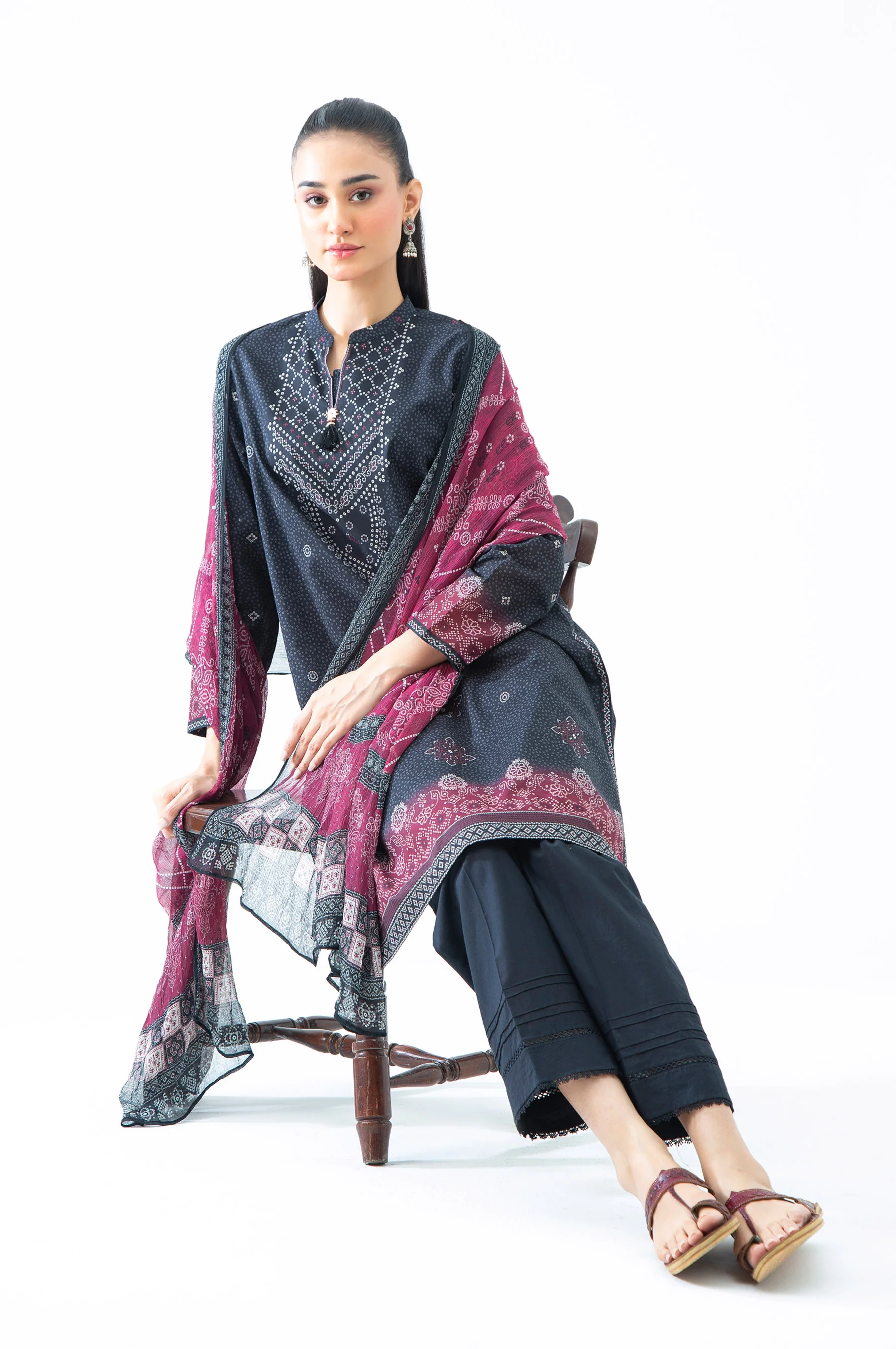 STITCHED PRINTED LAWN SUIT - Image 6