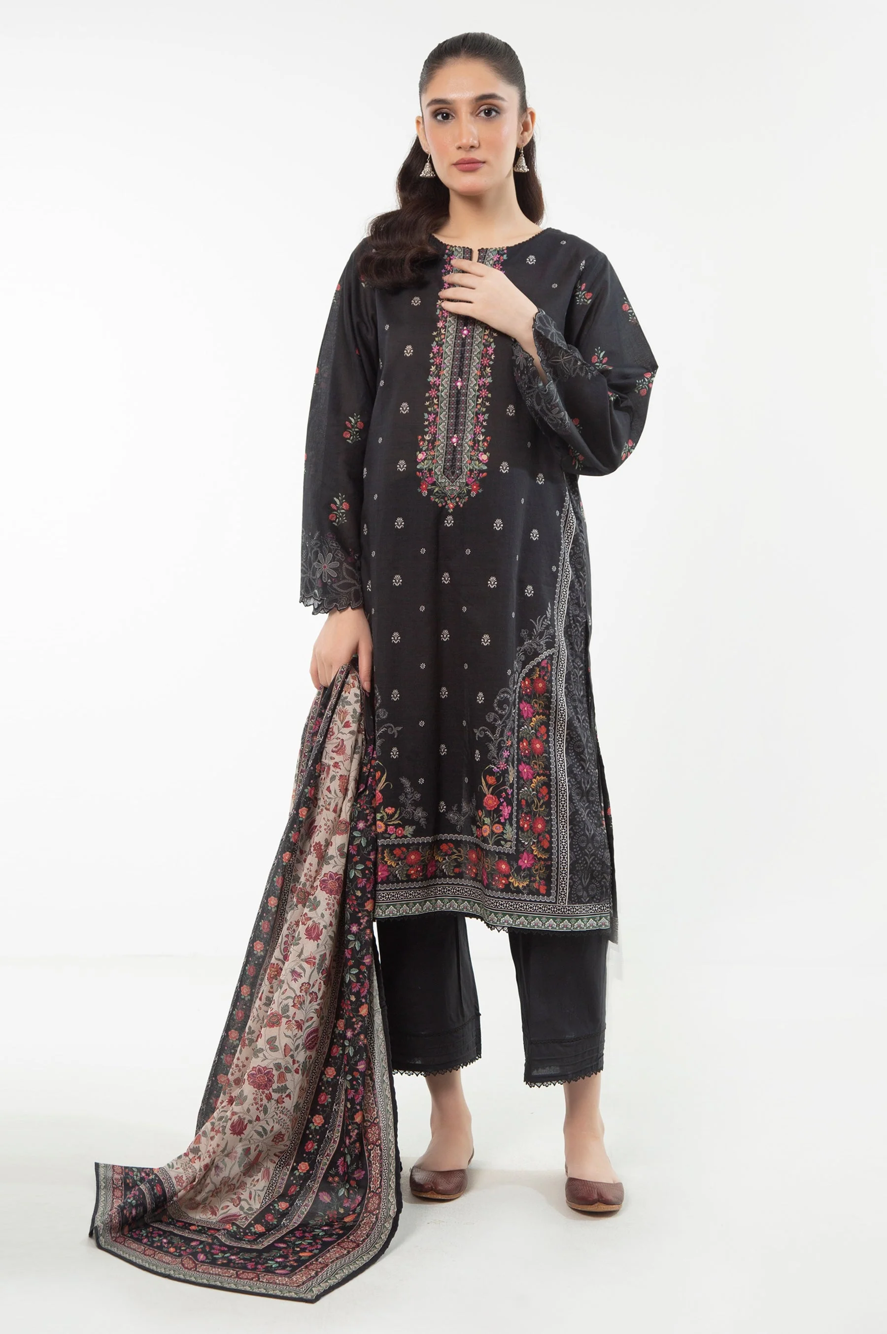 STITCHED PRINTED LAWN SUIT (FACTORY E-OUTLET)