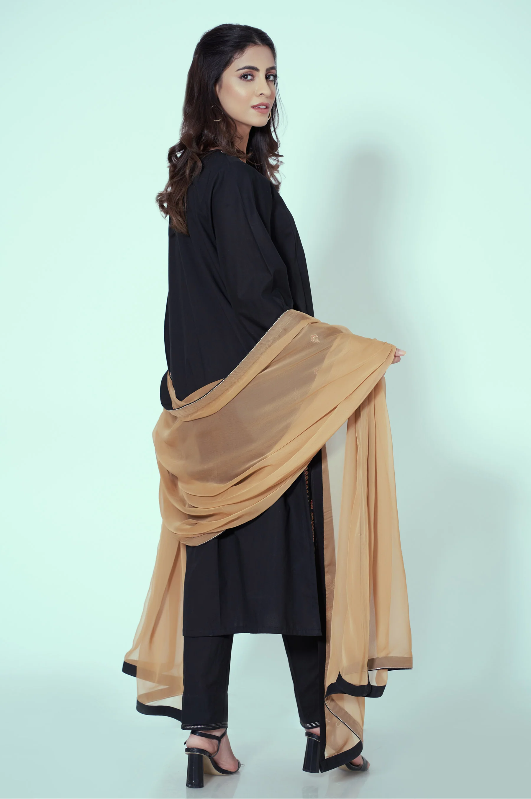Stitched 3 Piece Embroidered Cambric Suit - Image 5