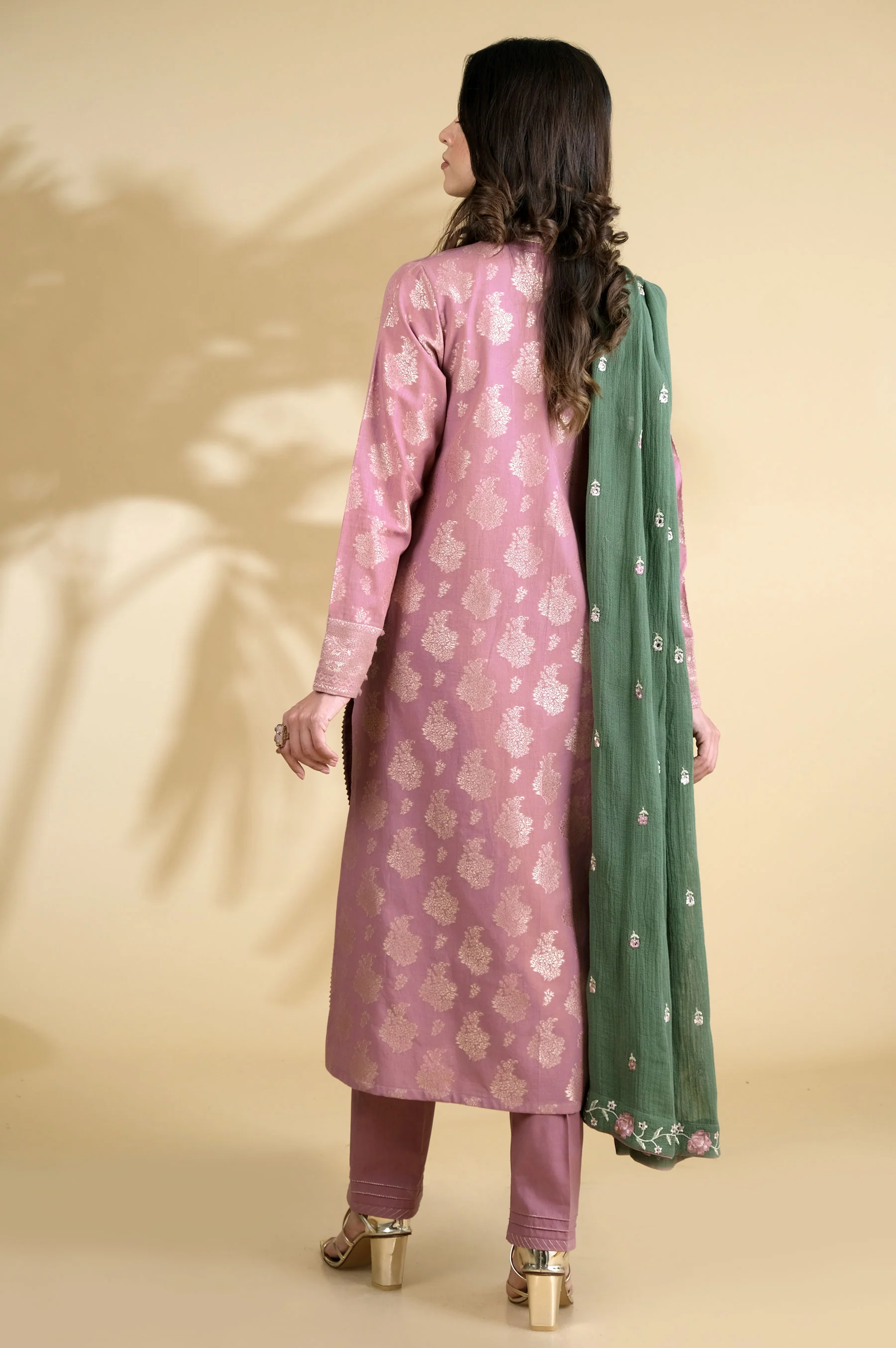 Stitched 3 Piece Embroidered Cambric Suit - Image 6