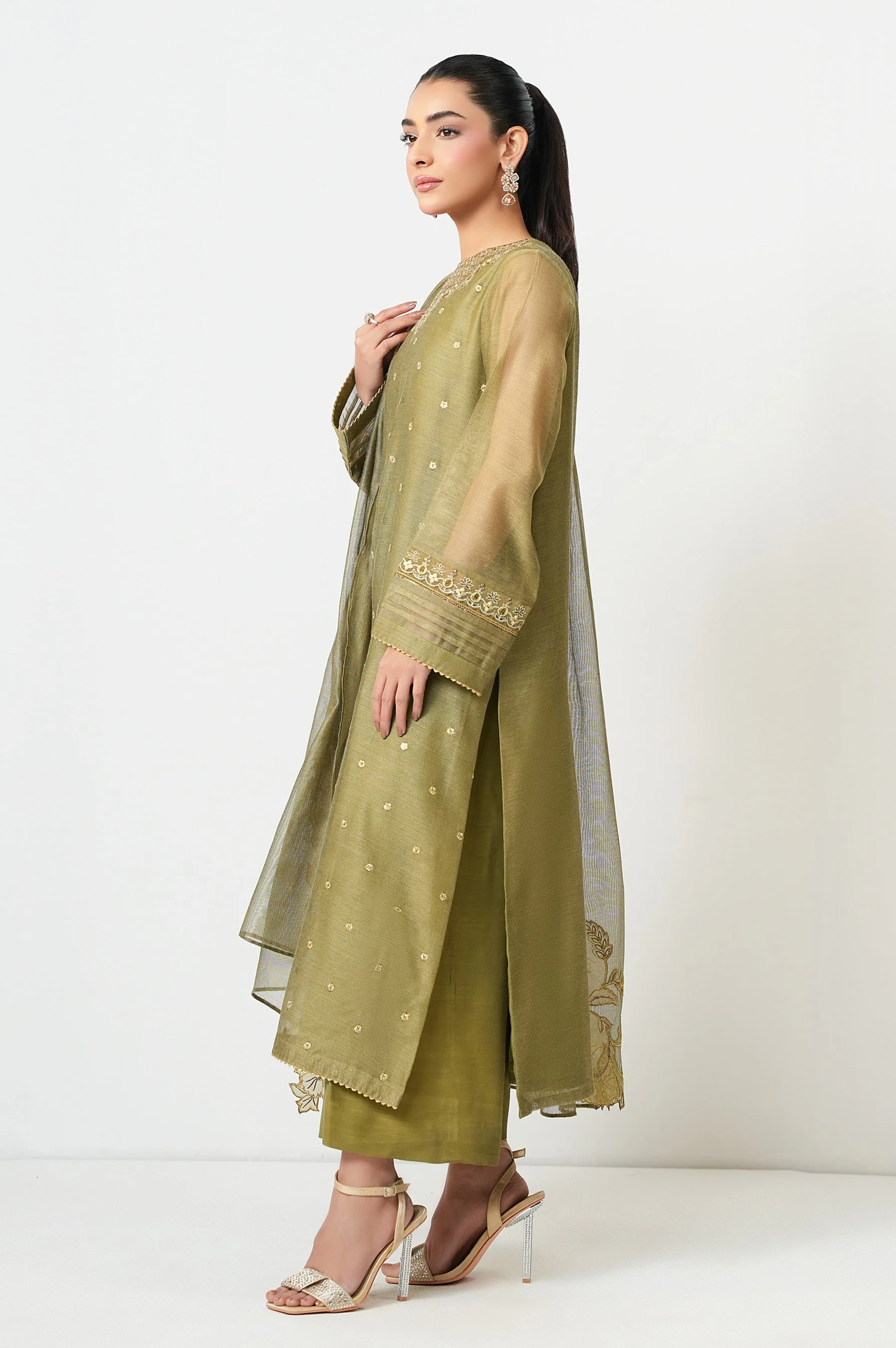 STITCHED EMBROIDERED SUIT (FACTORY E-OUTLET) - Image 4