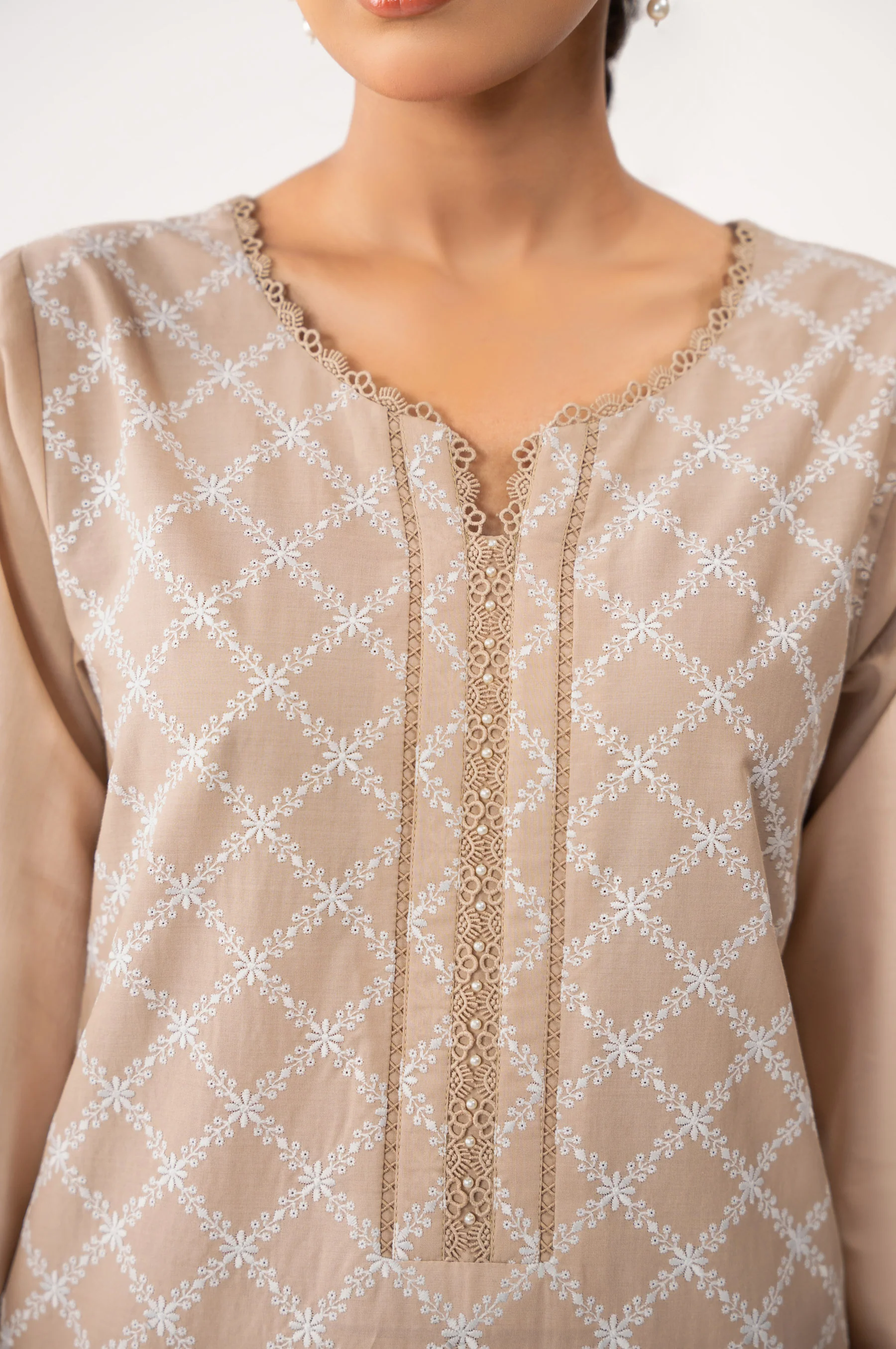 STITCHED CHIKANKARI SUIT - Image 6