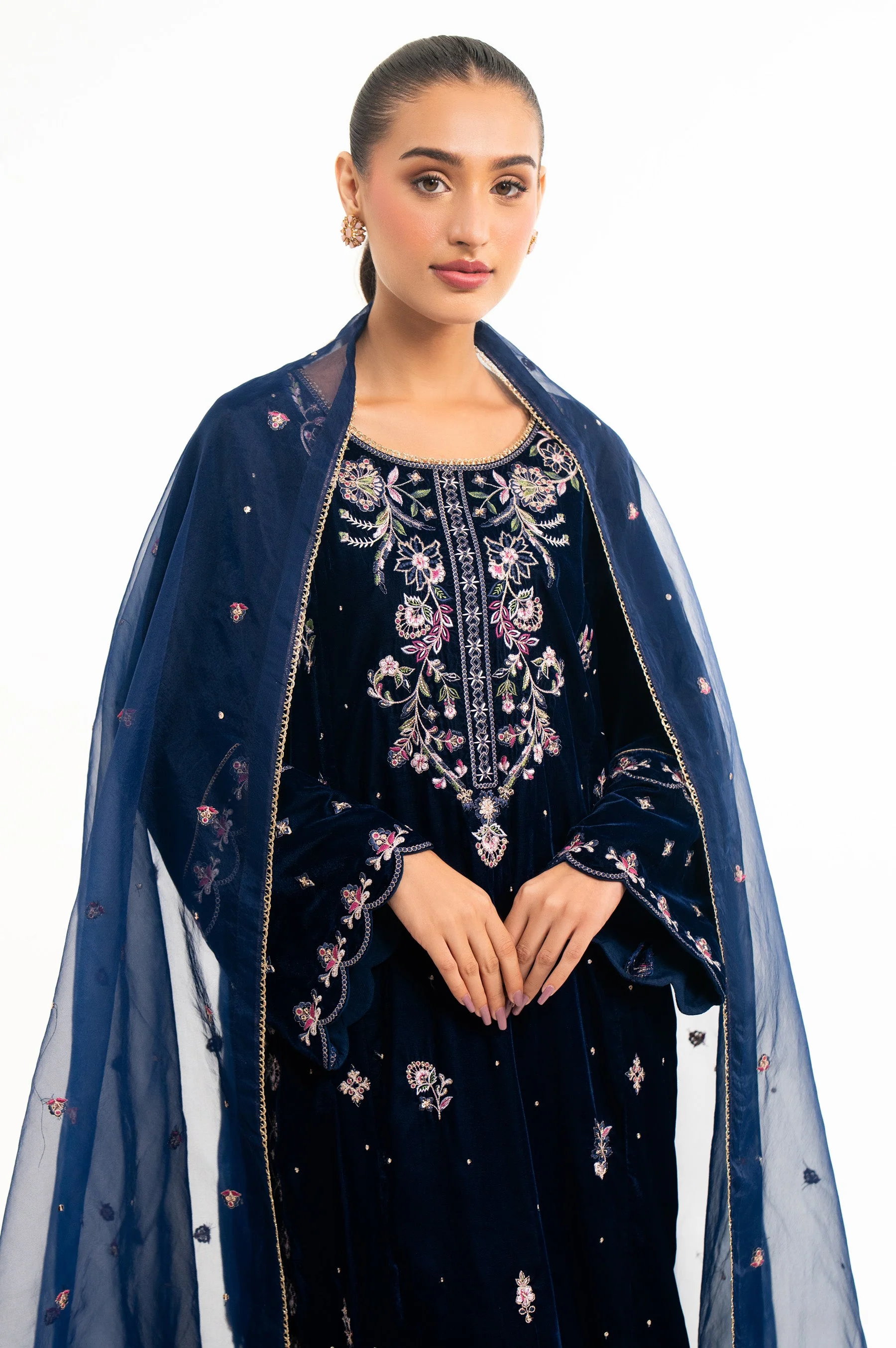 EMBROIDERED VELVET SUIT (FACTORY E-OUTLET) - Image 6