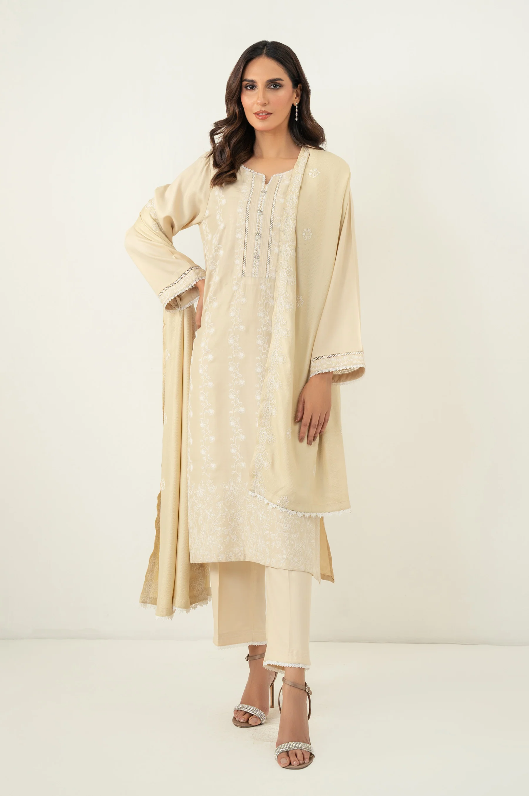 STITCHED CHIKANKARI SUIT - Image 6