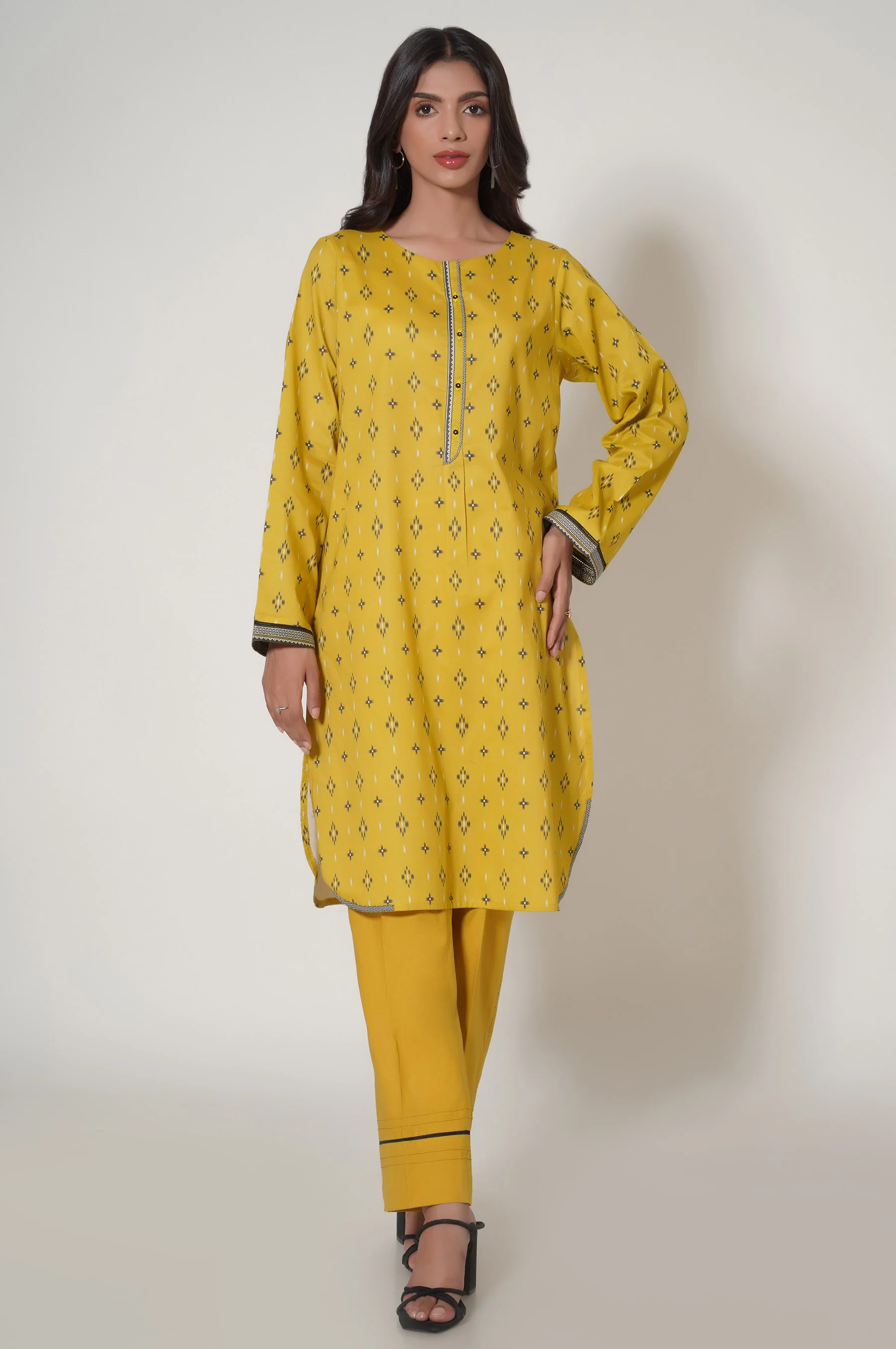 Stitched 3 Piece Lawn Suit - Image 5
