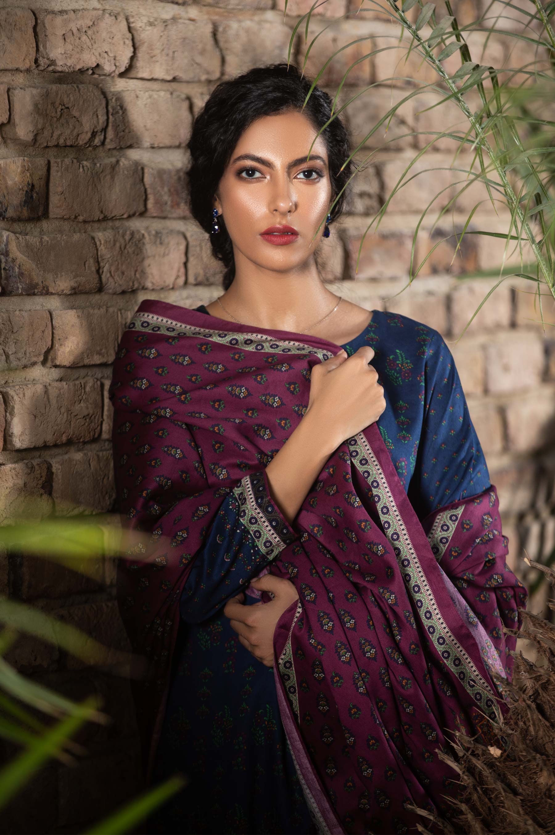 Stitched 3 Piece Printed Cottel Suit - Image 3