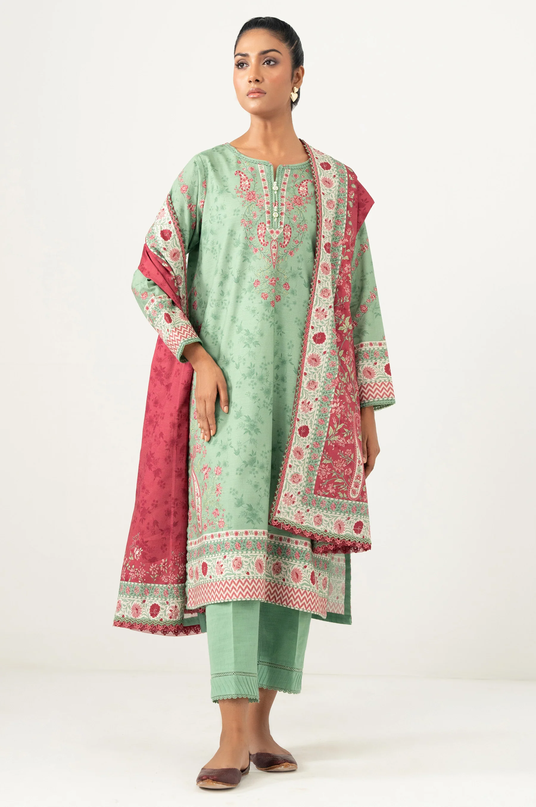 STITCHED PRINTED SUIT