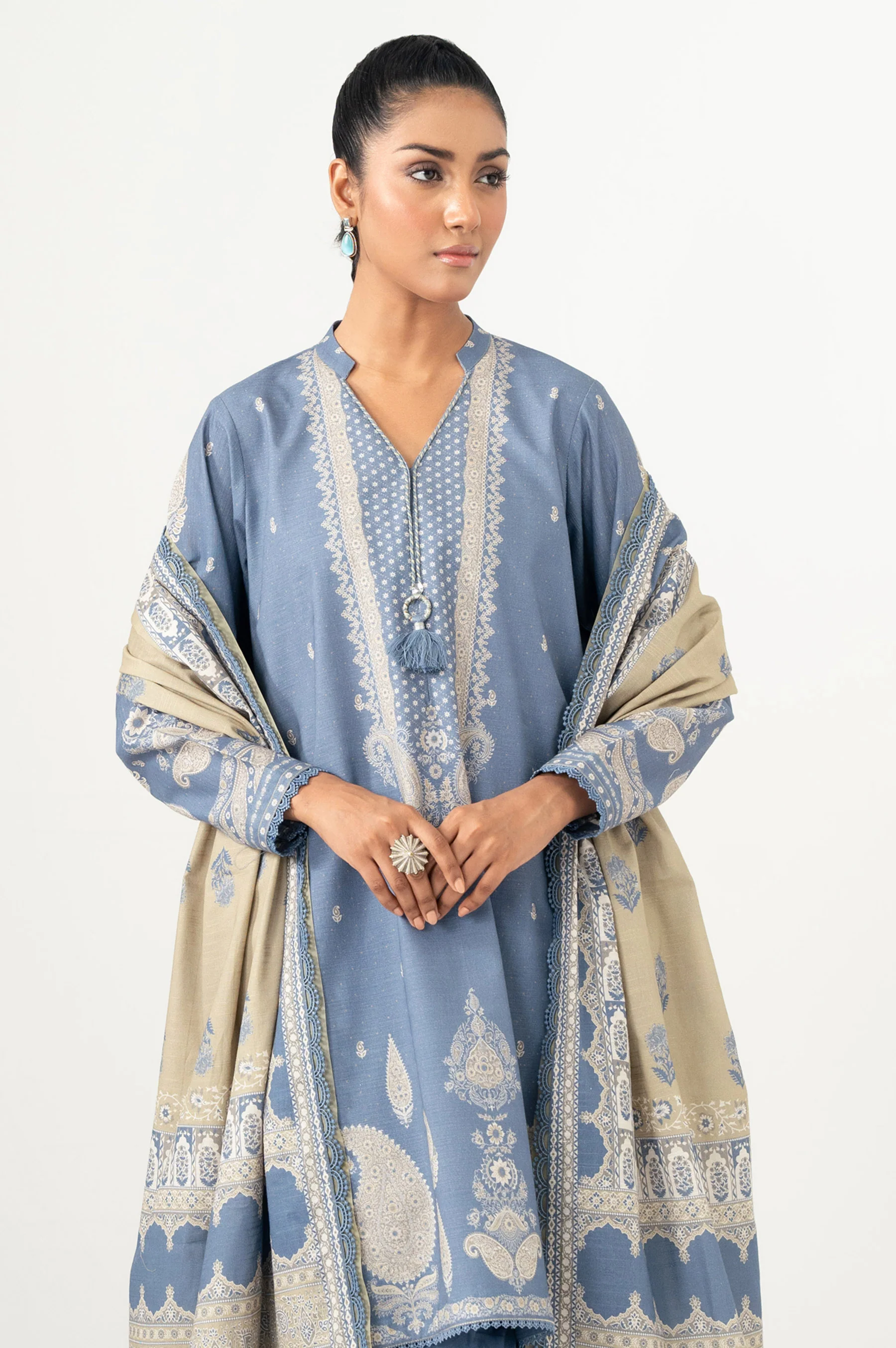 STITCHED PRINTED SUIT