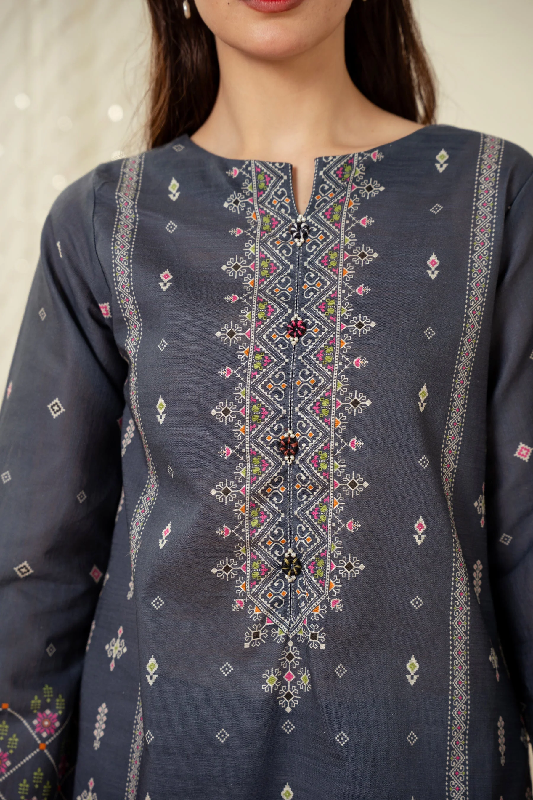 STITCHED PRINTED SUIT (FACTORY E-OUTLET) - Image 5