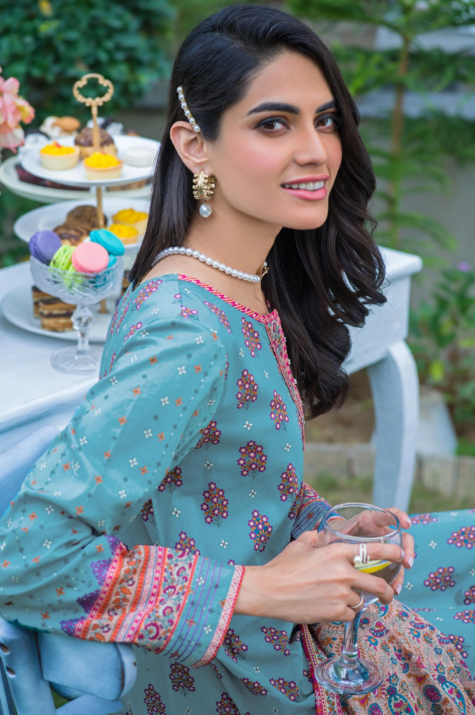 Stitched 3 Piece Printed Lawn Suit - Image 6