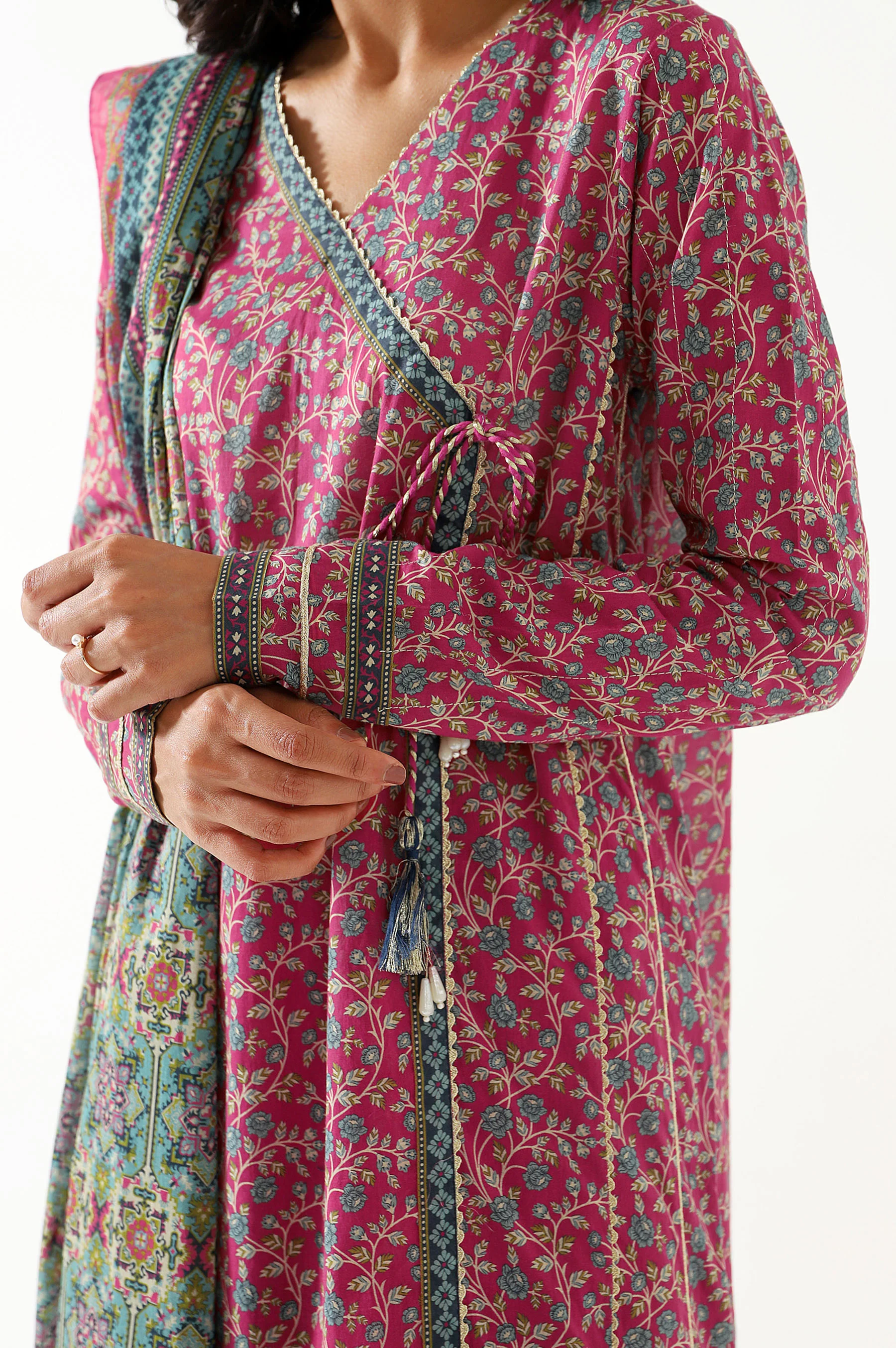 Stitched 3 Piece Printed Lawn Suit - Image 3