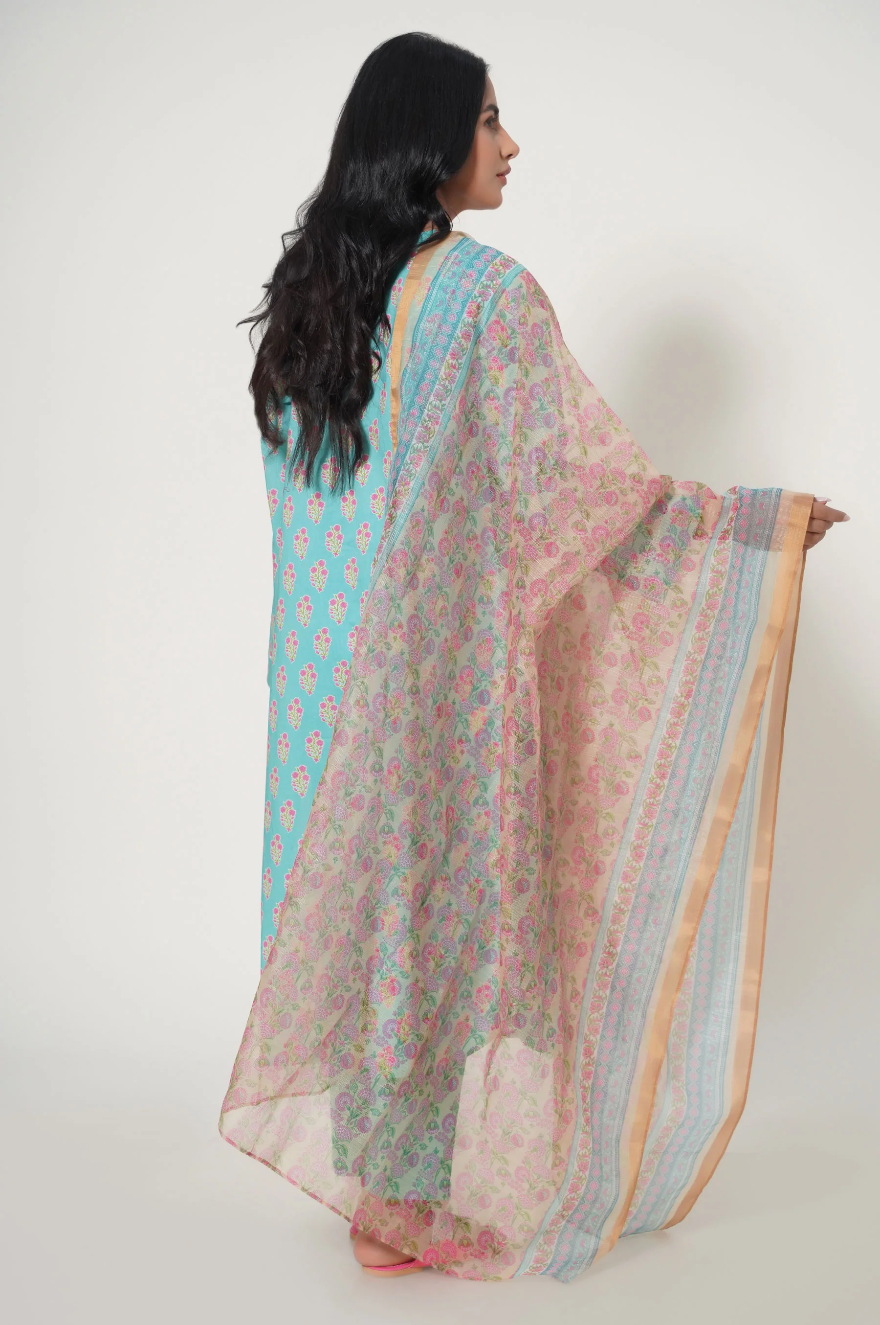 Stitched 3 Piece Printed Lawn - Image 3