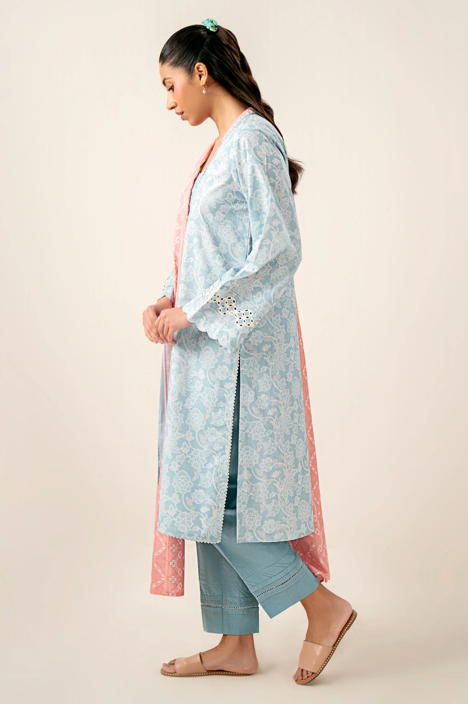 Stitched 3 Piece Printed Lawn Suit - Image 6
