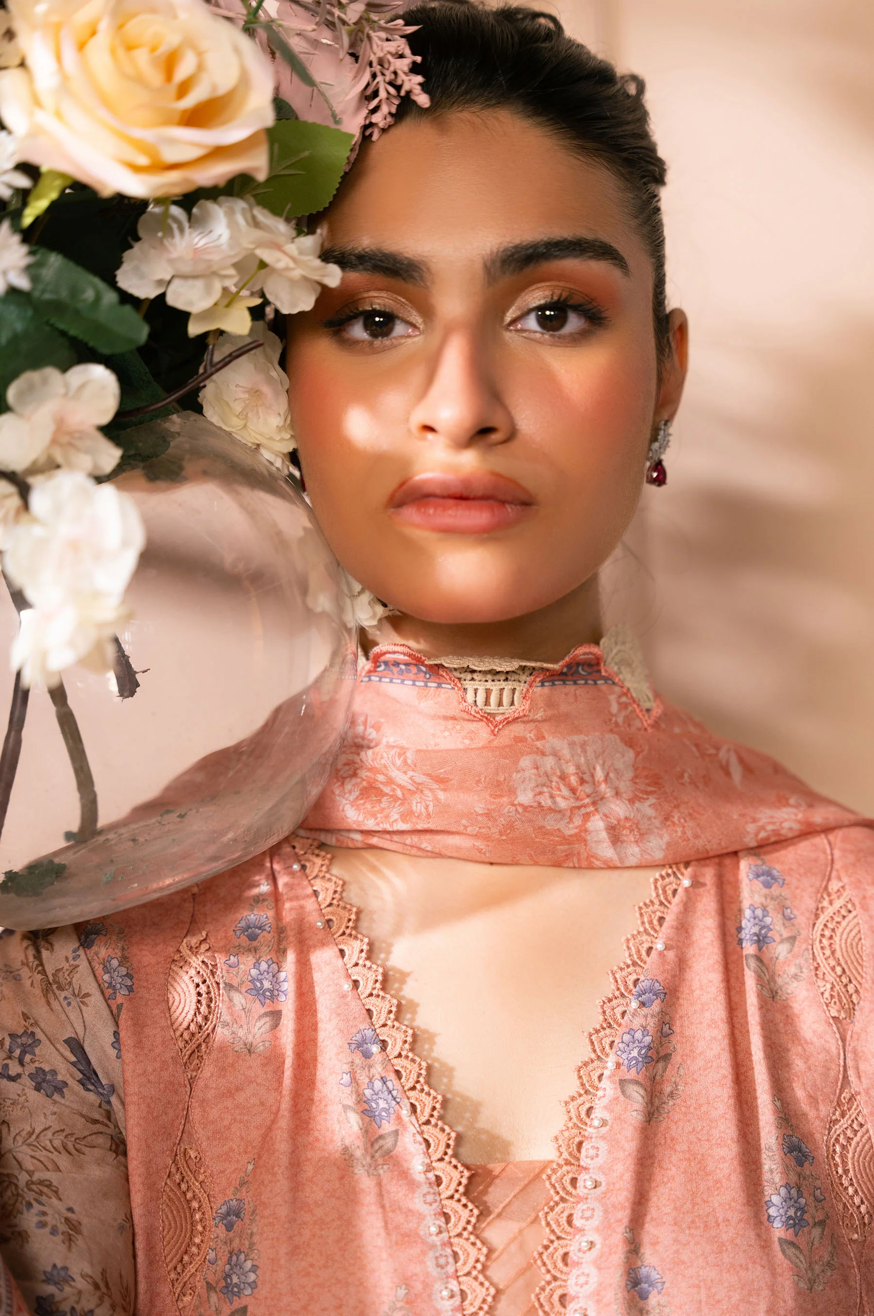 Stitched 3 Piece Printed Lawn Suit - Image 5