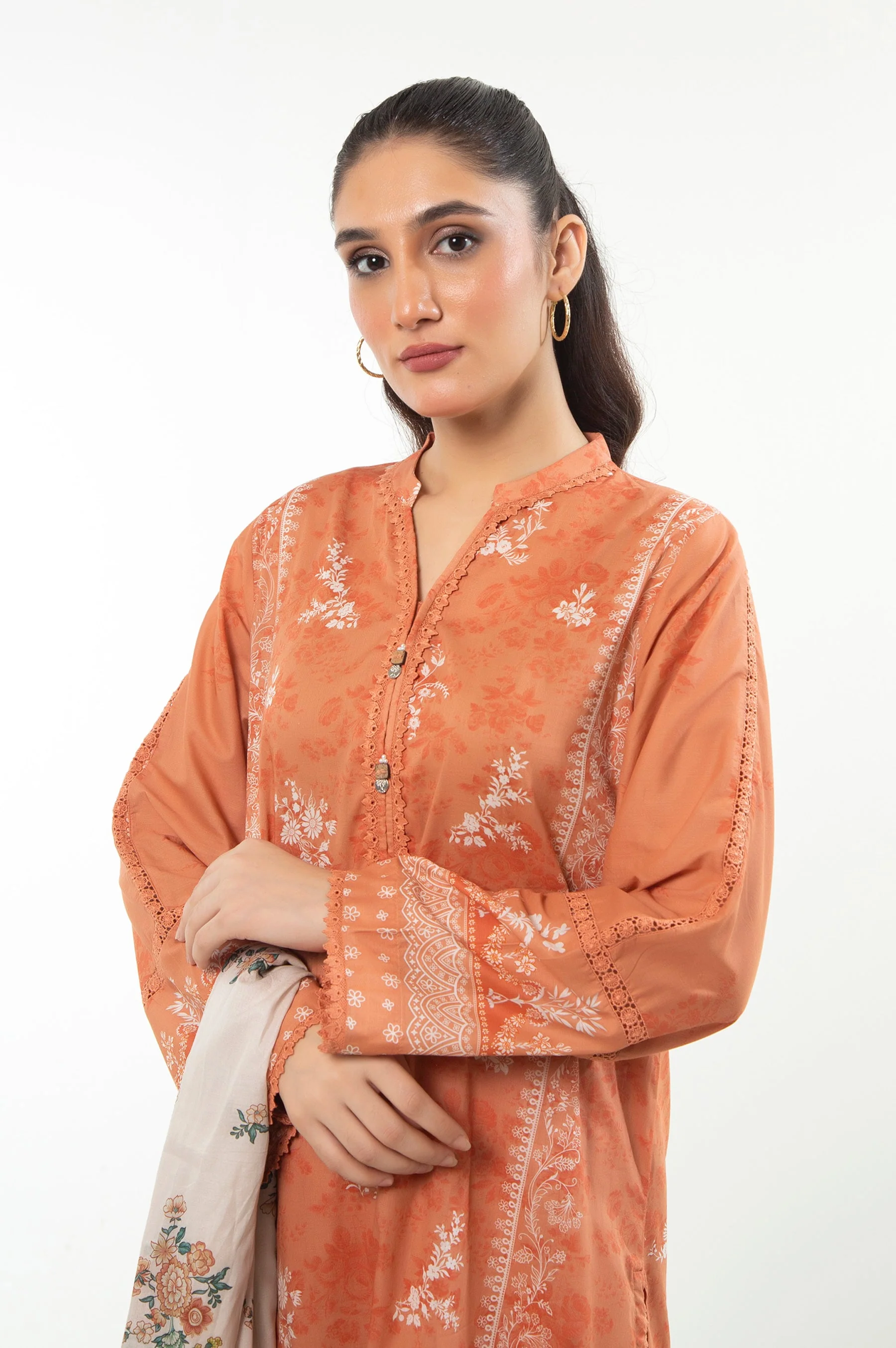 STITCHED PRINTED LAWN SUIT - Image 2