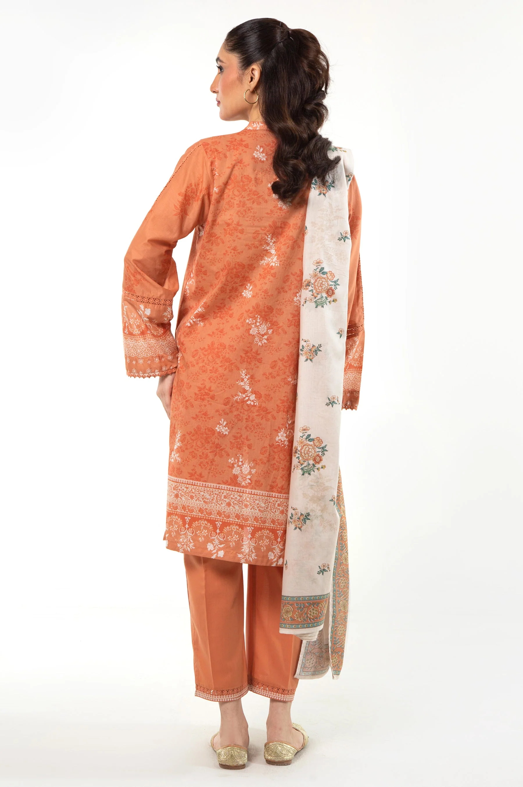STITCHED PRINTED LAWN SUIT - Image 3