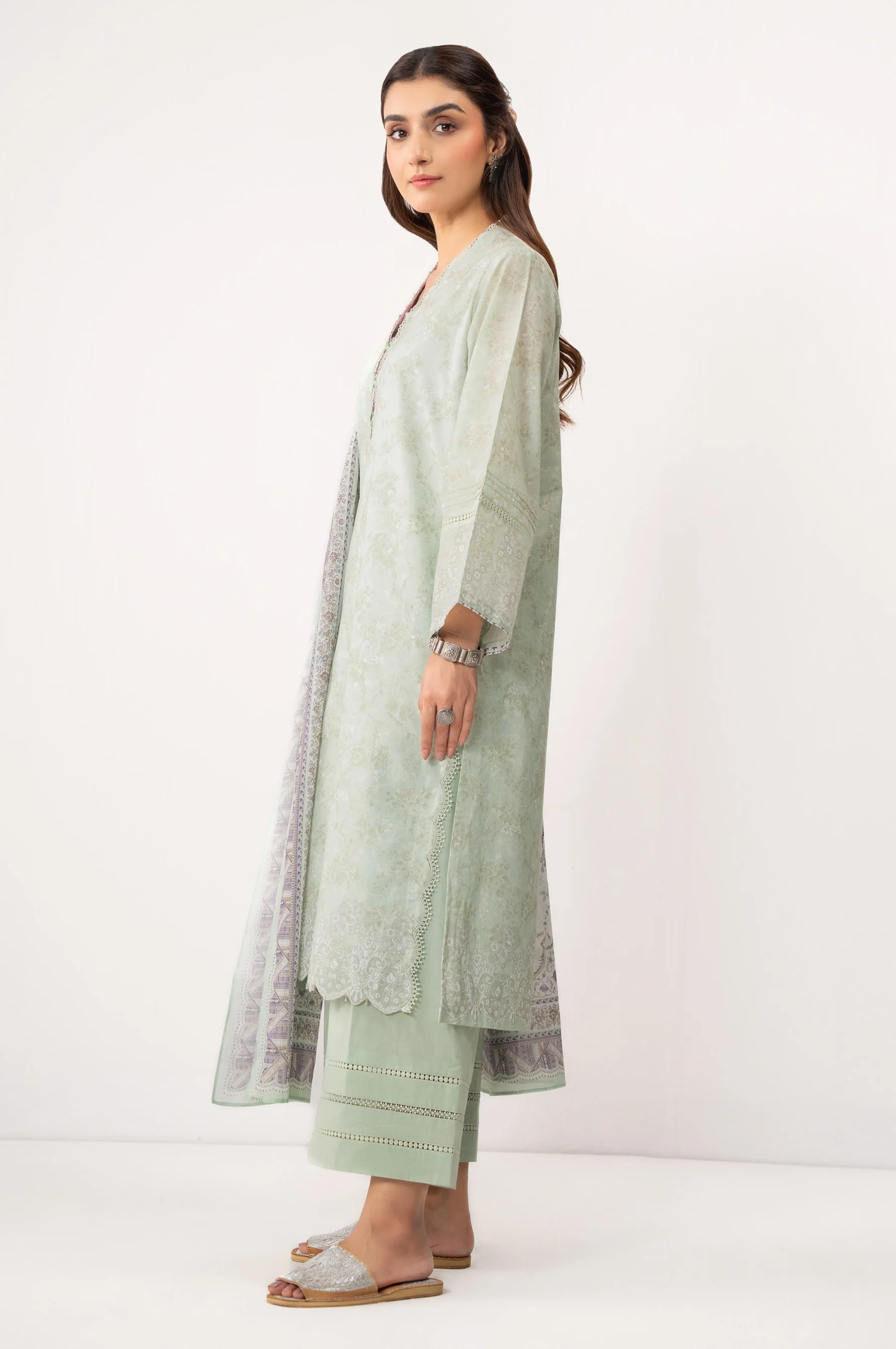 STITCHED PRINTED LAWN SUIT - Image 3