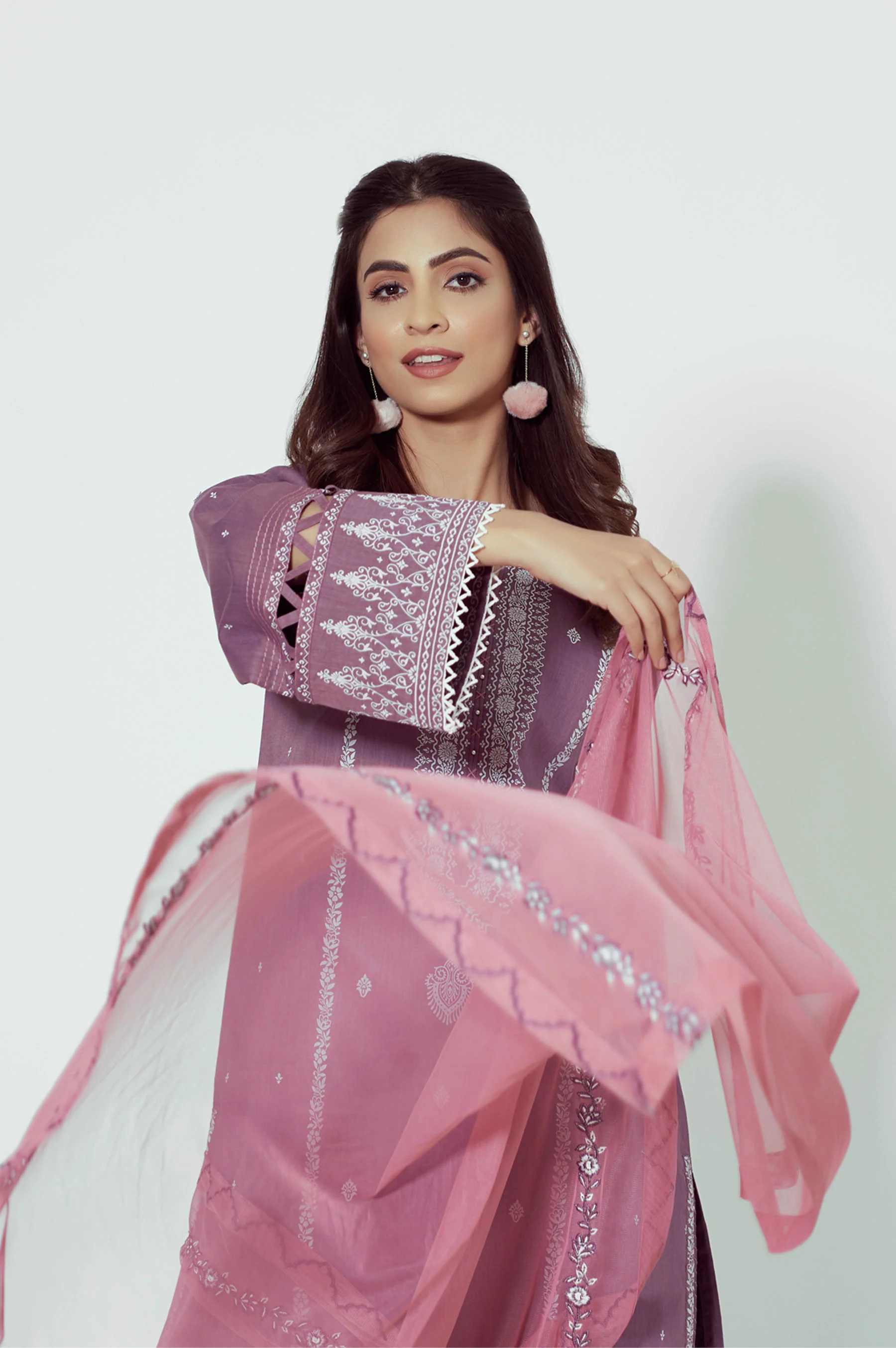 Stitched 3 Piece Puff Printed Lawn Suit