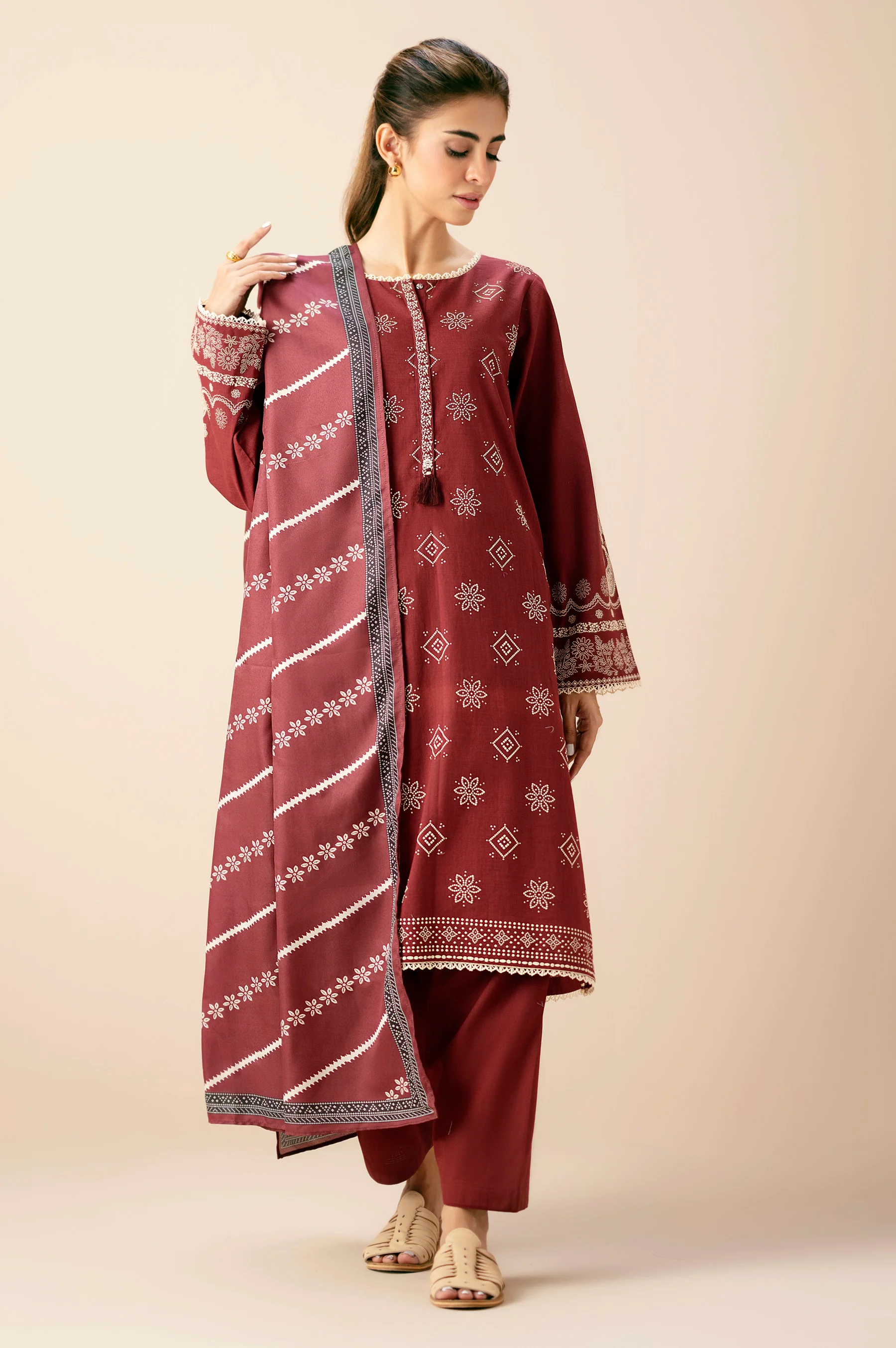 STITCHED PRINTED SUIT - Image 5