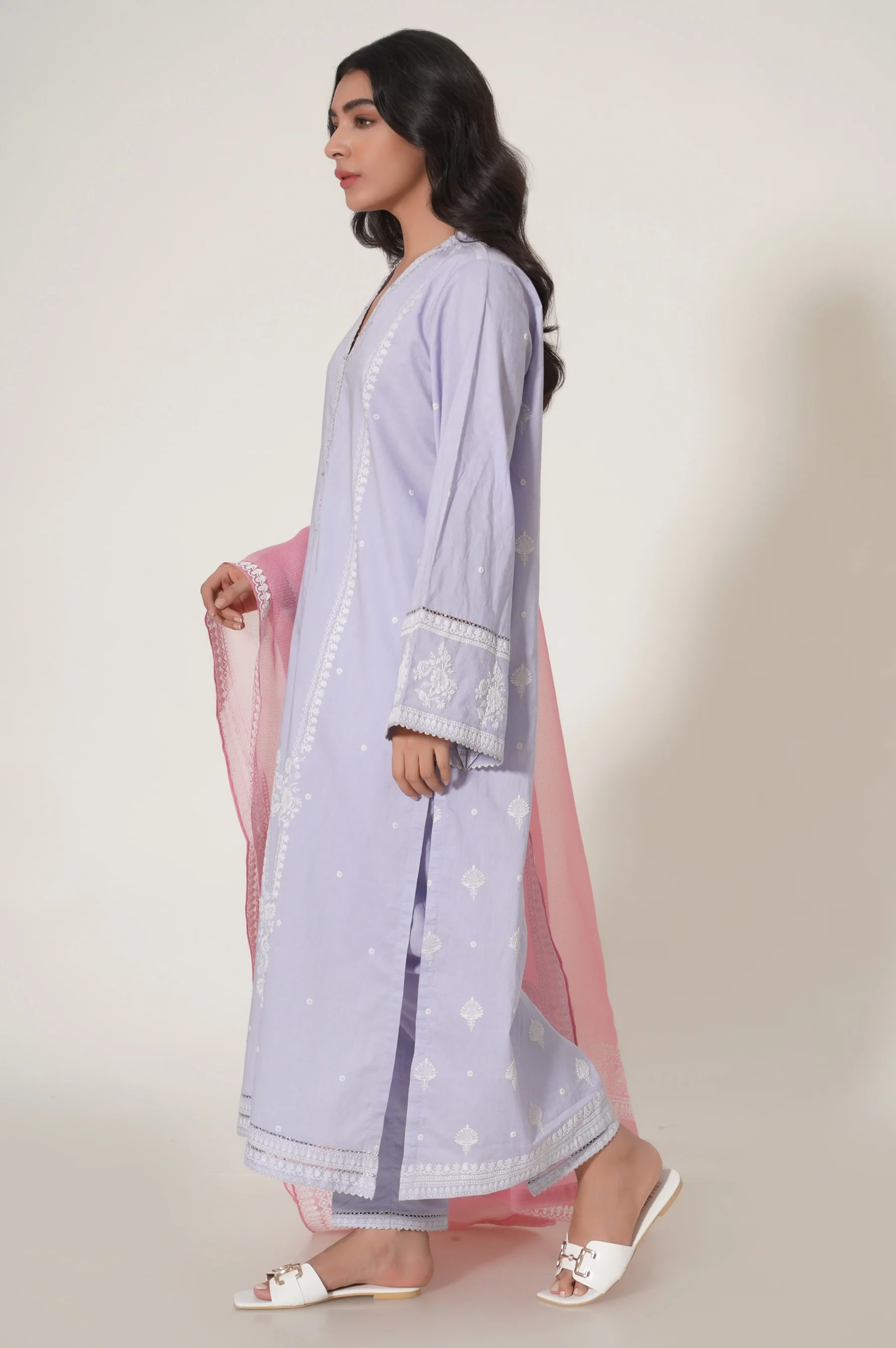 Stitched 3 Piece Puff Printed Lawn Suit - Image 3