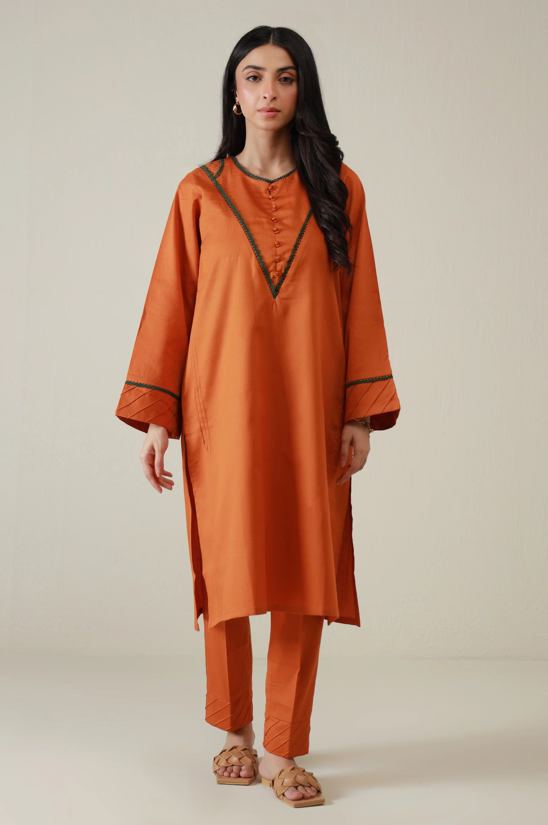 Stitched 3 Piece Stylized Cottle Suit