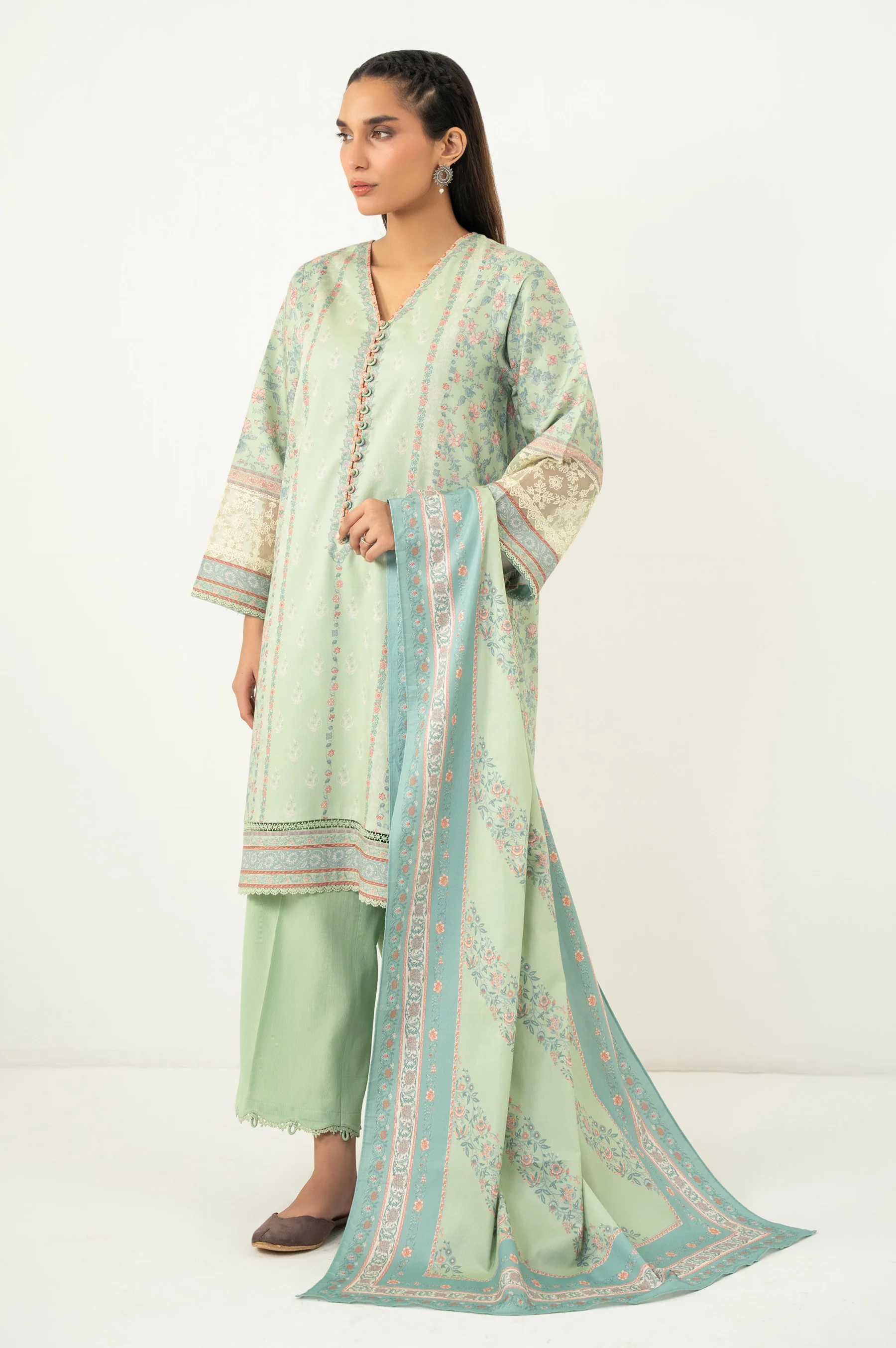 STITCHED EMBROIDERED SUIT - Image 4