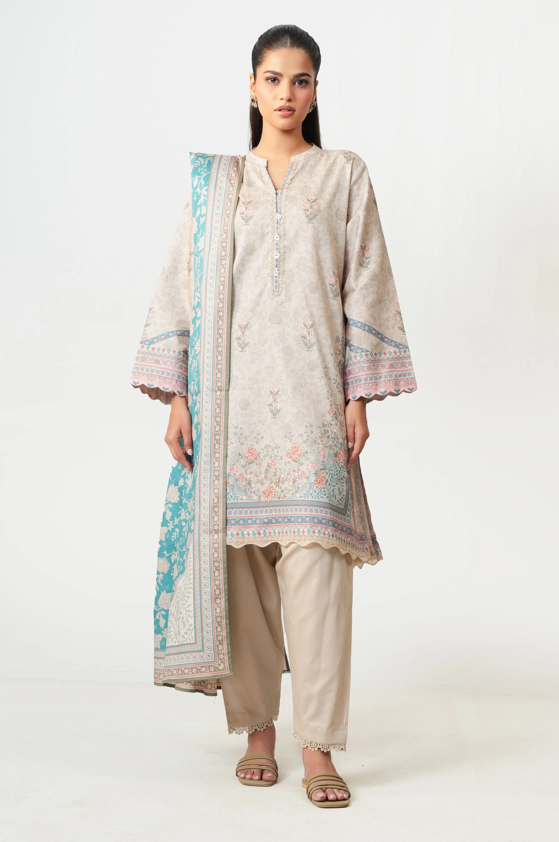 STITCHED PRINTED SUIT