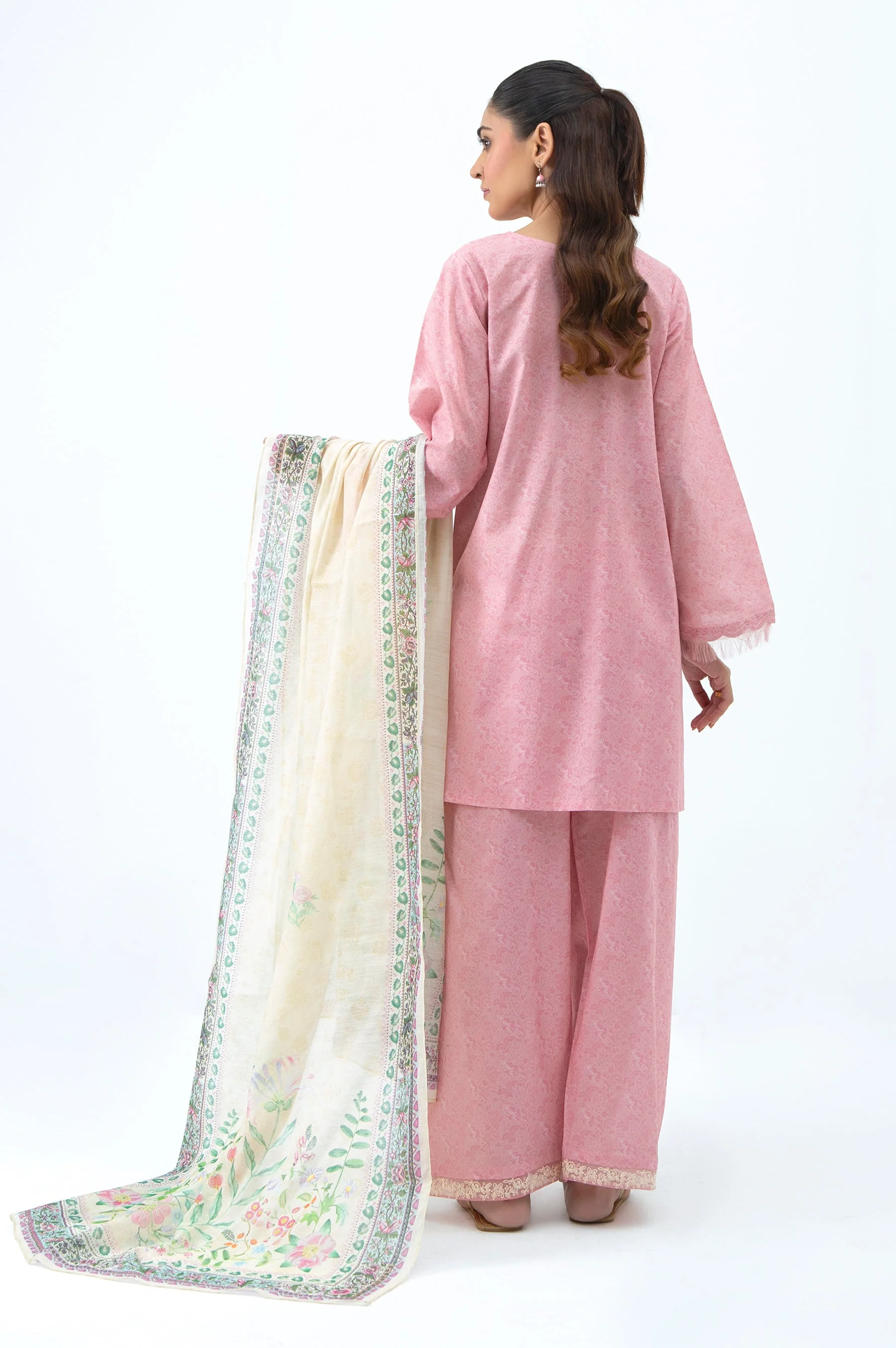 STITCHED EMBROIDERED LAWN SUIT (FACTORY E-OUTLET) - Image 5