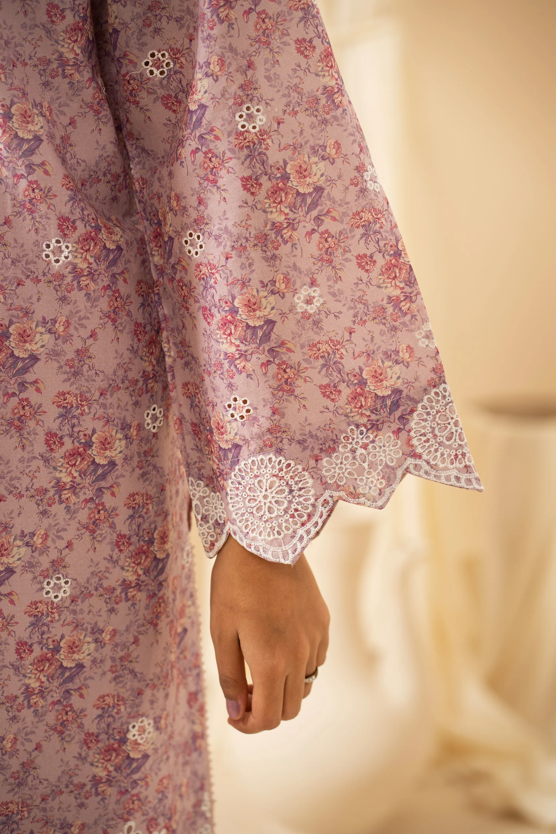 STITCHED 3 PIECE CHIKANKARI SUIT - Image 2