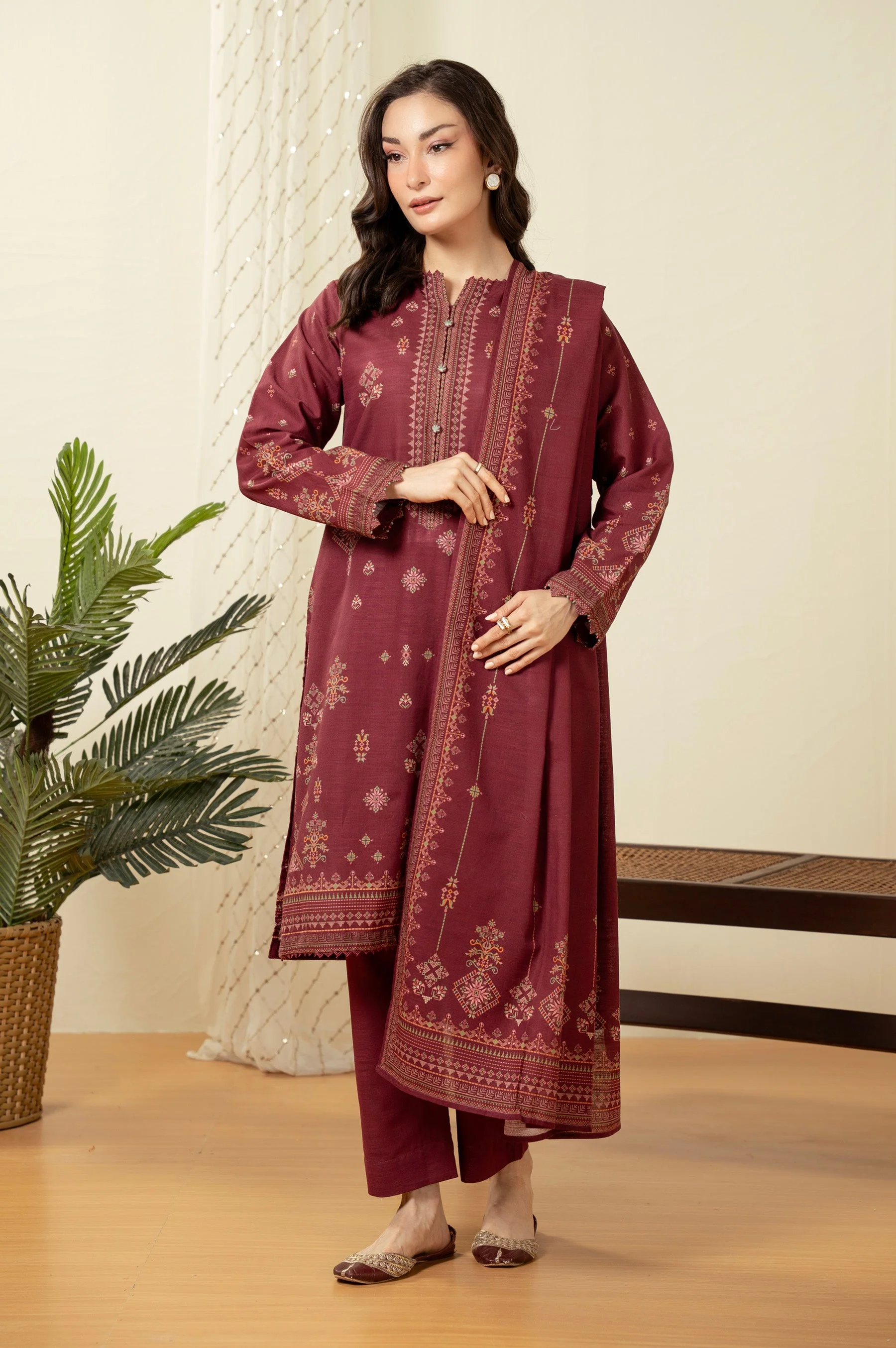 STITCHED PRINTED SUIT (FACTORY E-OUTLET)