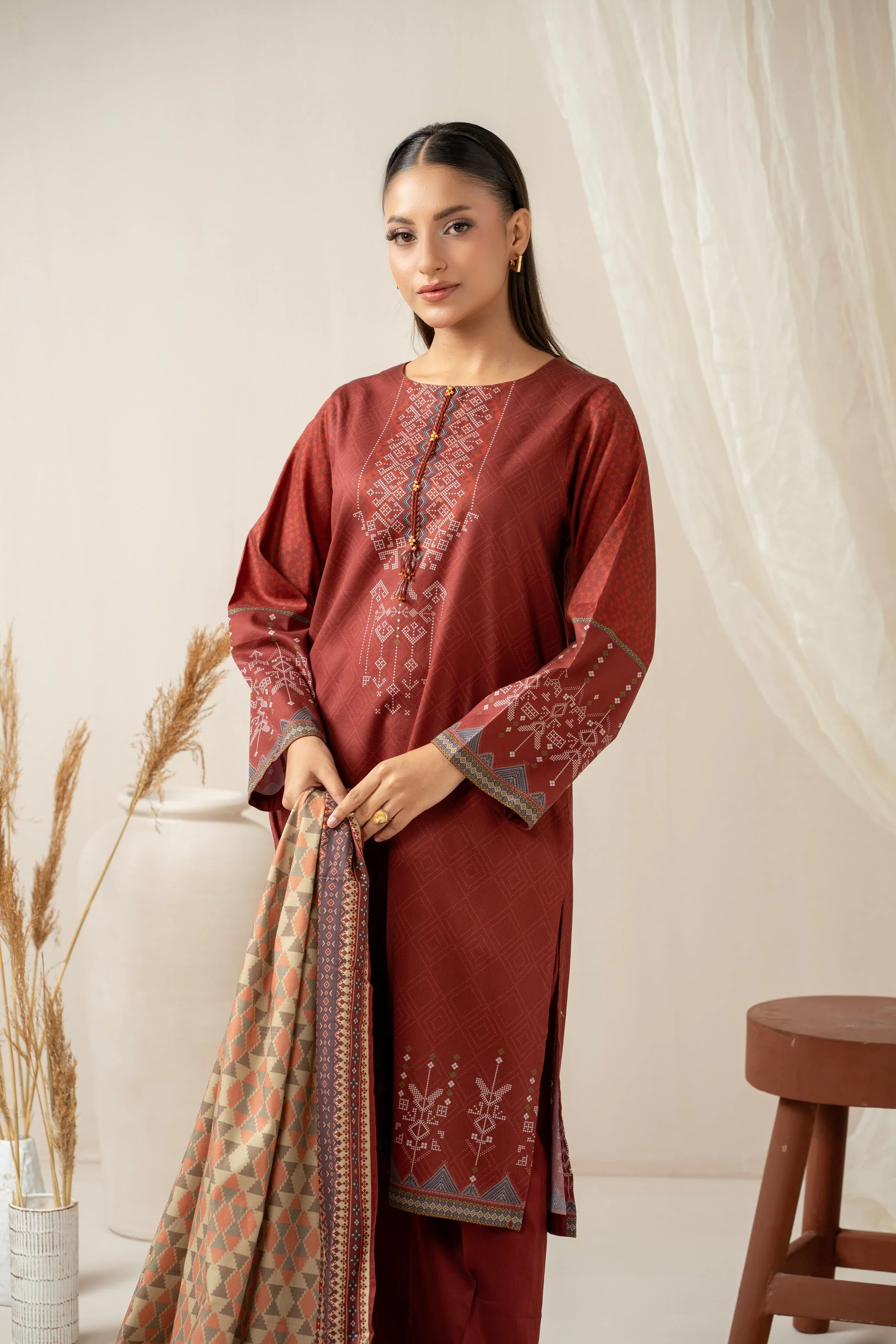 STITCHED PRINTED SUIT (FACTORY E-OUTLET) - Image 4