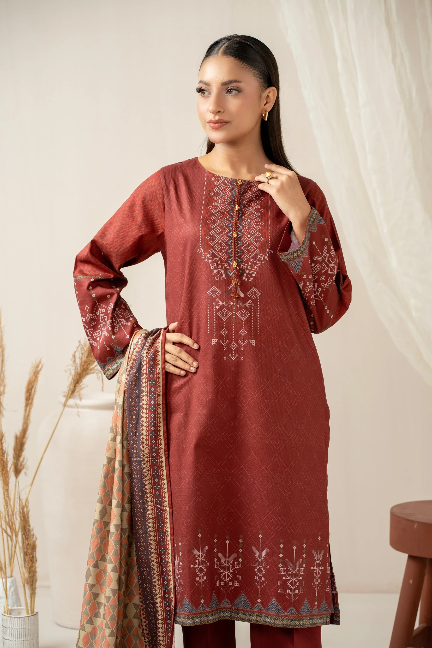 STITCHED PRINTED SUIT (FACTORY E-OUTLET) - Image 5