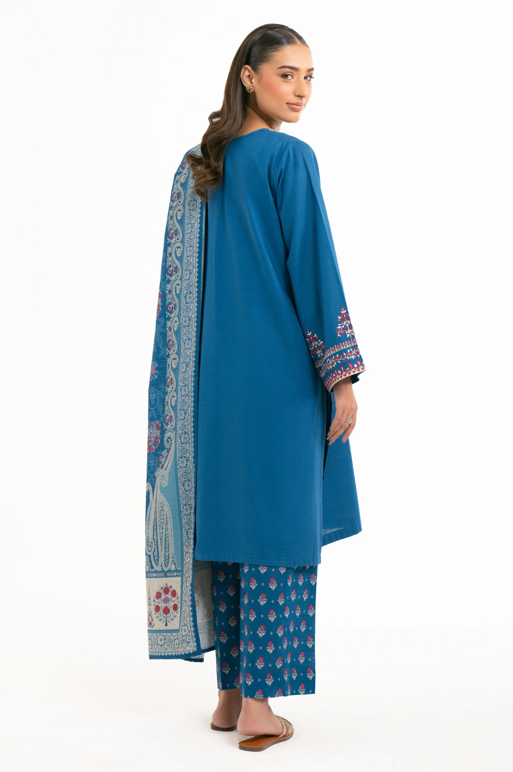 STITCHED EMBROIDERED SUIT (FACTORY E-OUTLET) - Image 5