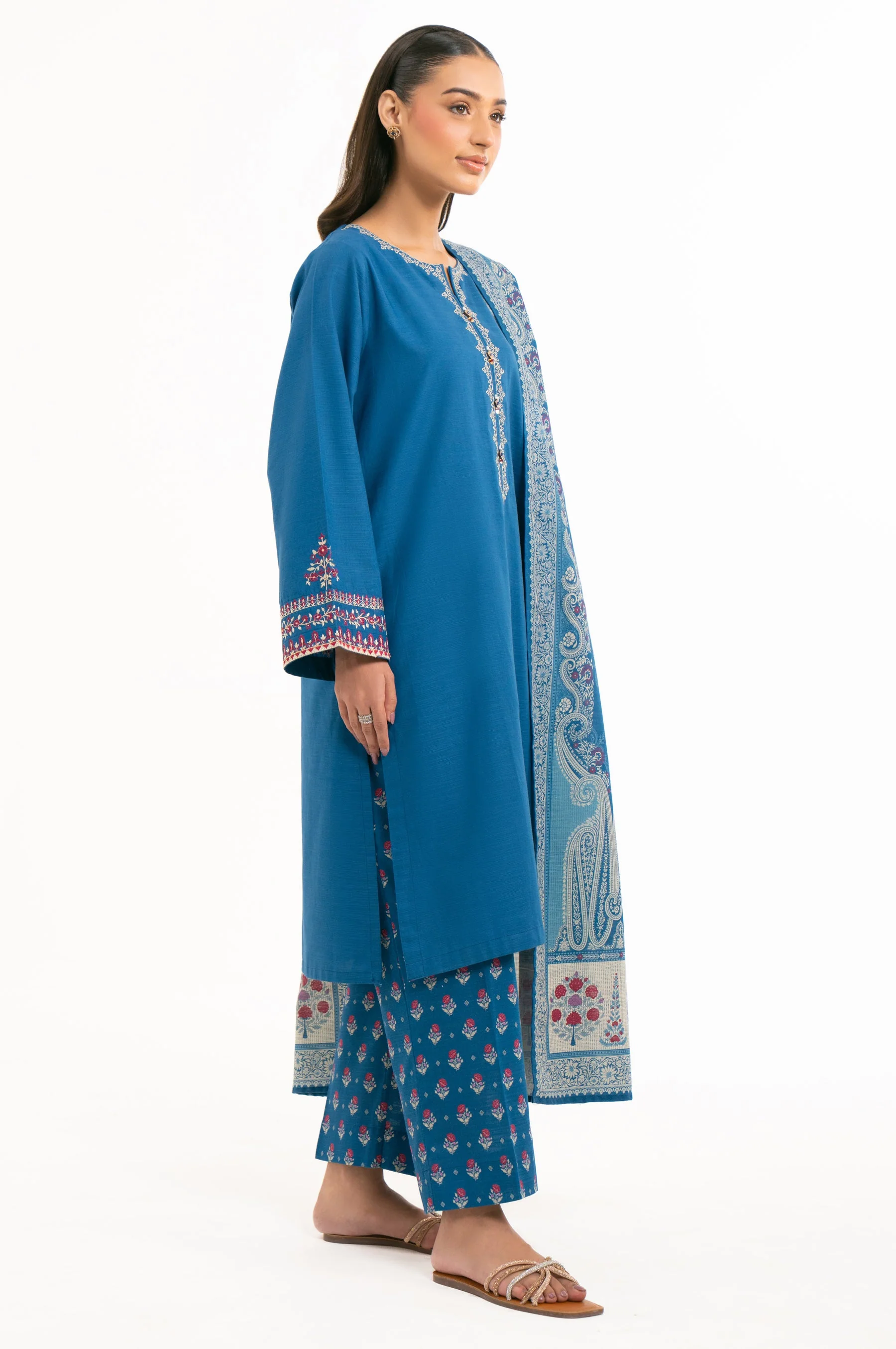 STITCHED EMBROIDERED SUIT (FACTORY E-OUTLET) - Image 6