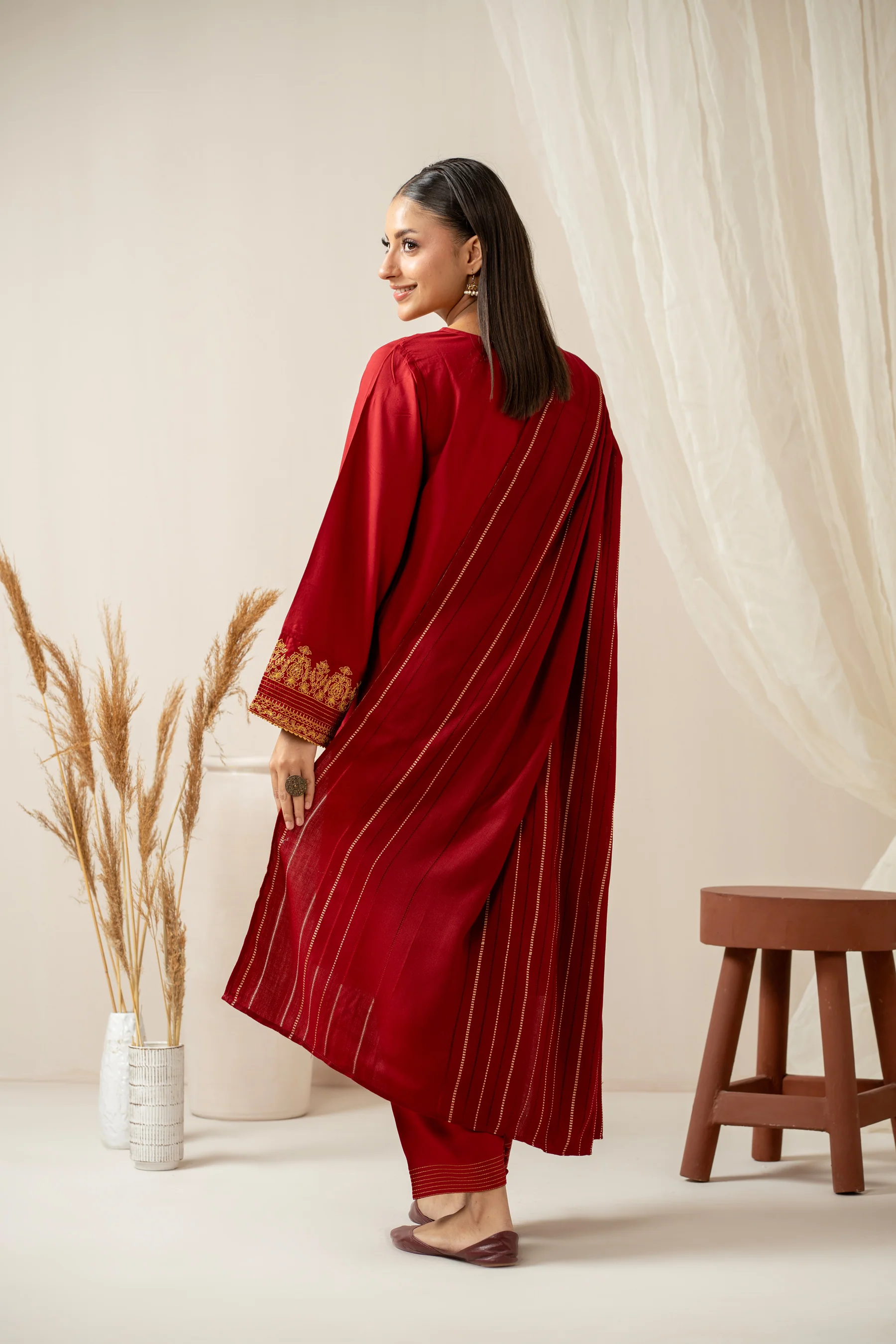 STITCHED EMBROIDERED SUIT - Image 5