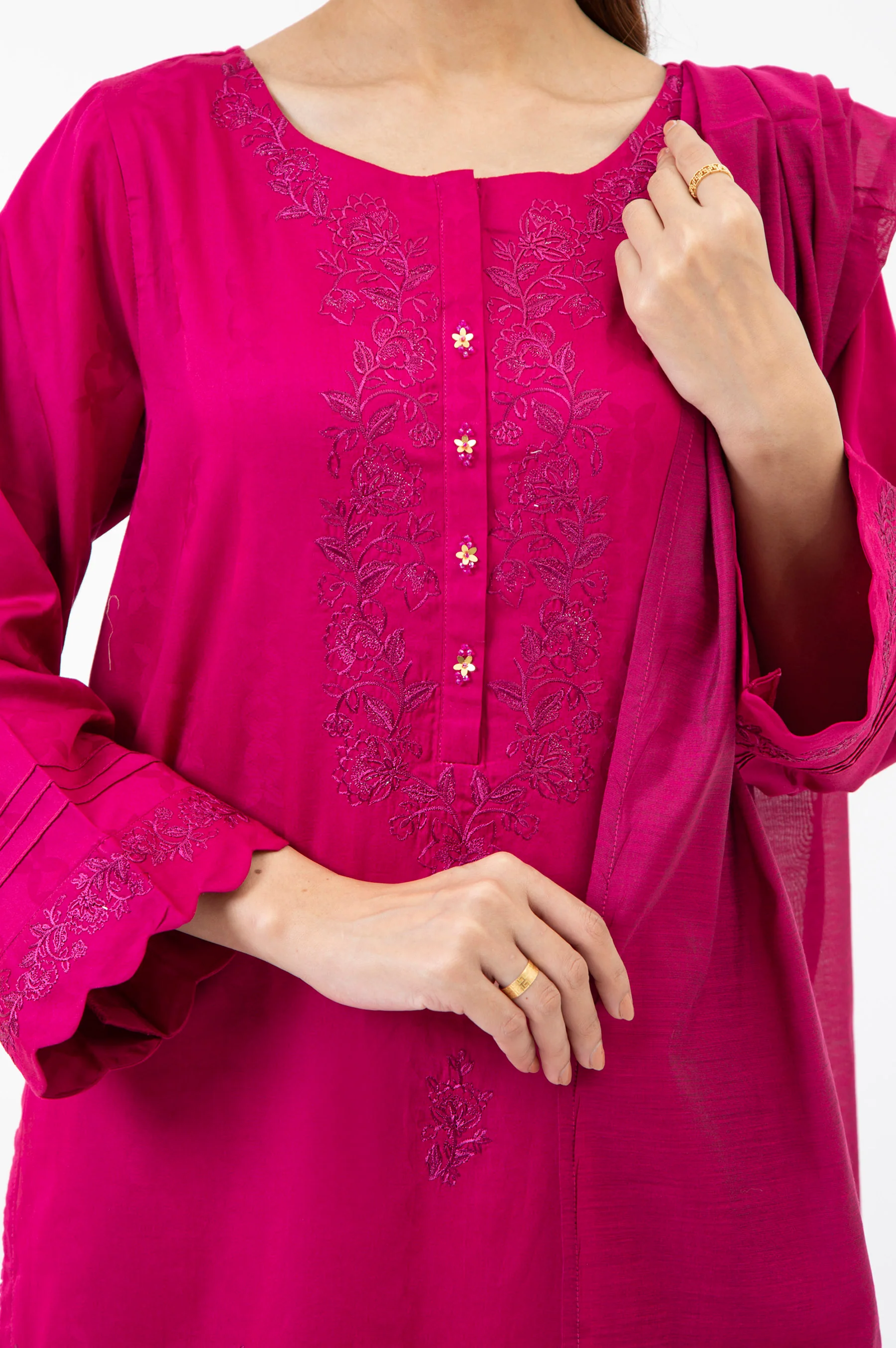 STITCHED EMBROIDERED SUIT - Image 2