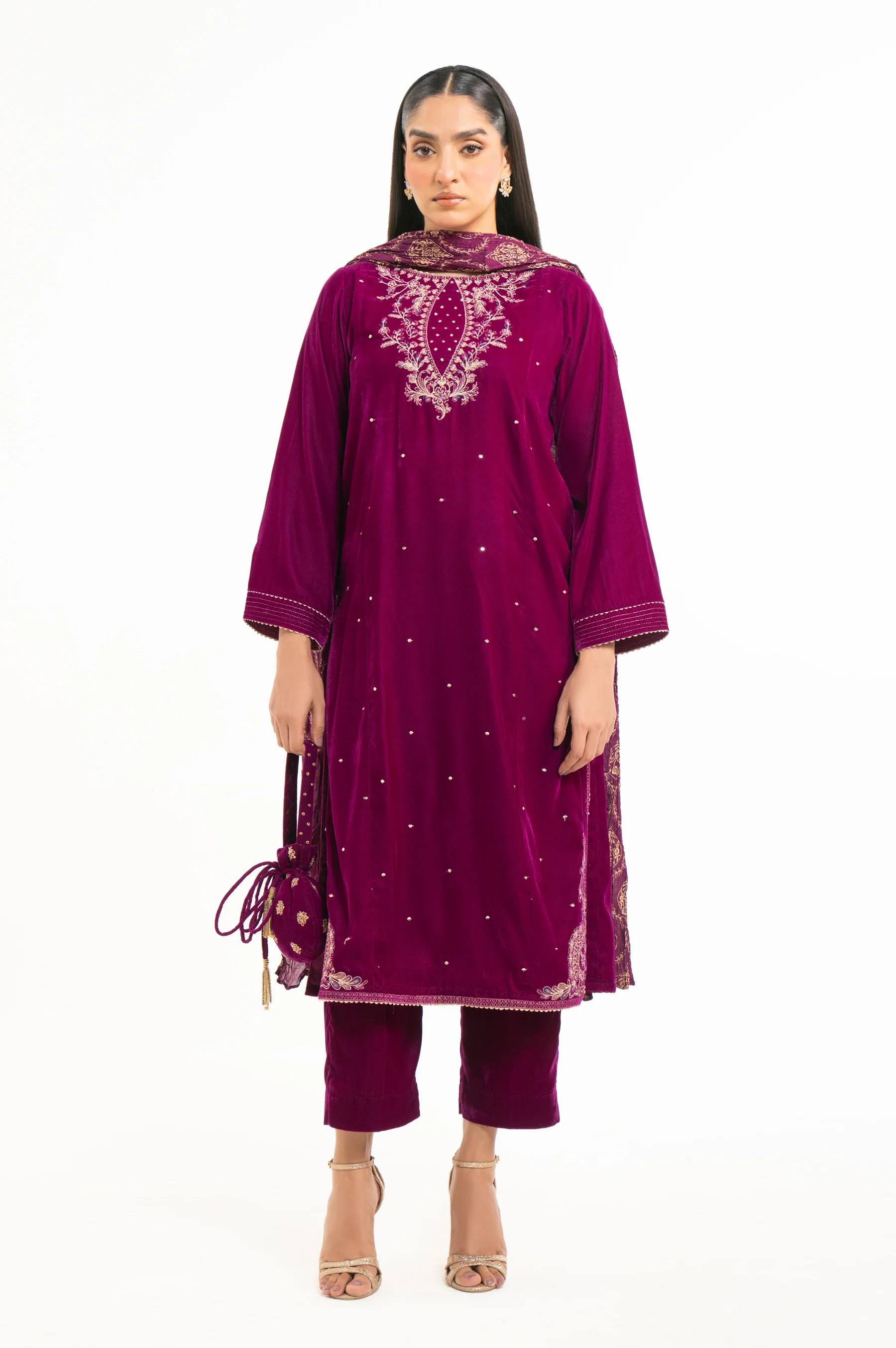 EMBROIDERED VELVET SUIT - Image 3
